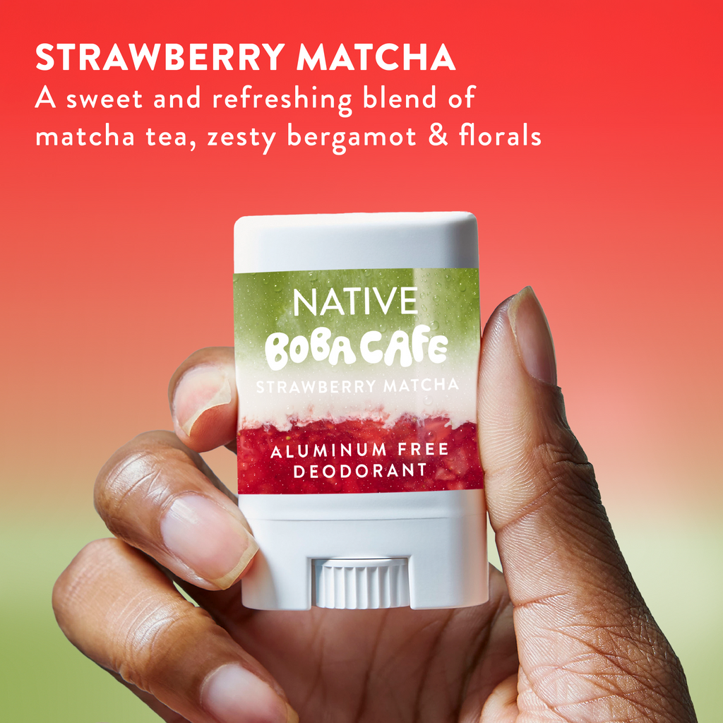 Mini Deodorant Stick - Strawberry Matcha / Limited Edition / 0.35oz - Clean Care Essential