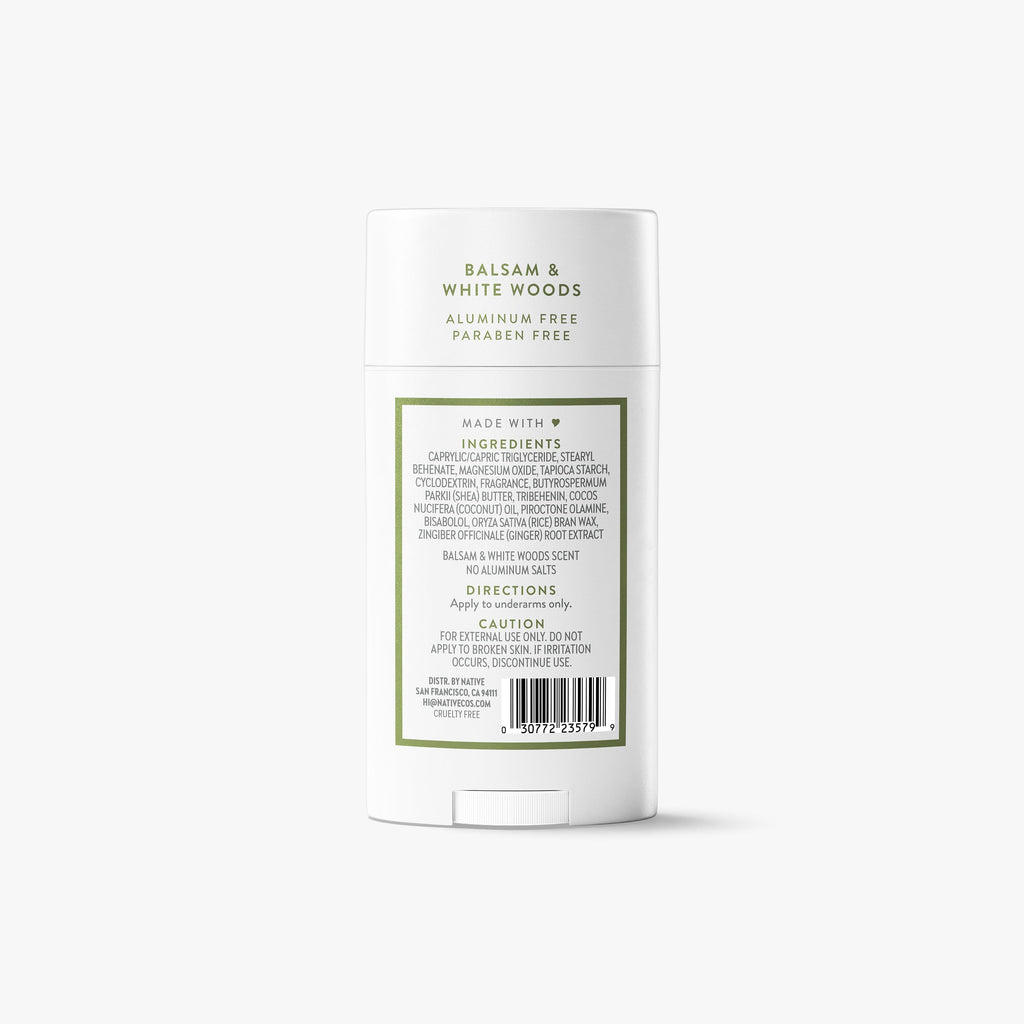 Deodorant Stick - Balsam & White Woods / Classic / 2.65oz - Clean Care Essential