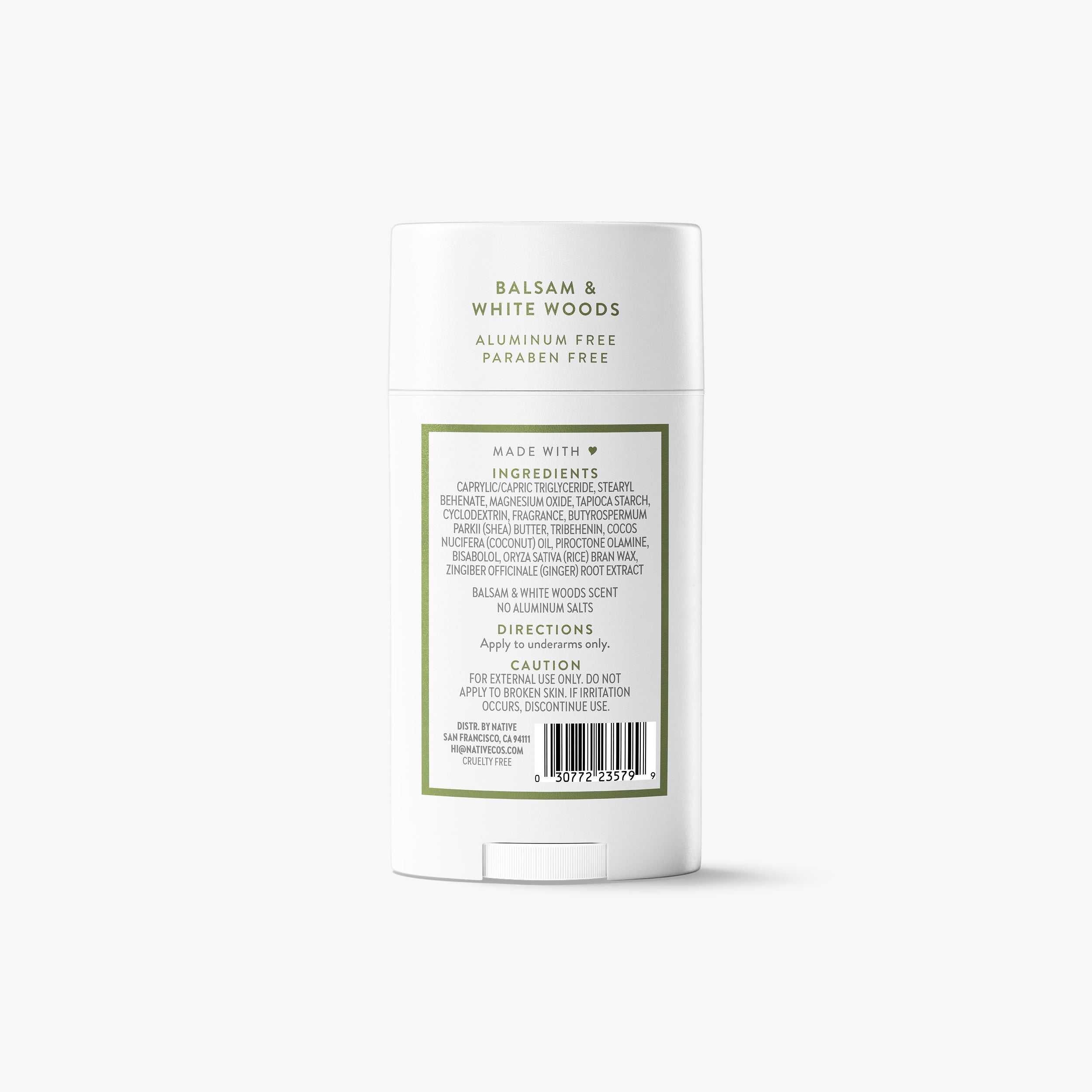 Deodorant Stick - Balsam & White Woods / Classic / 2.65oz - Clean Care Essential