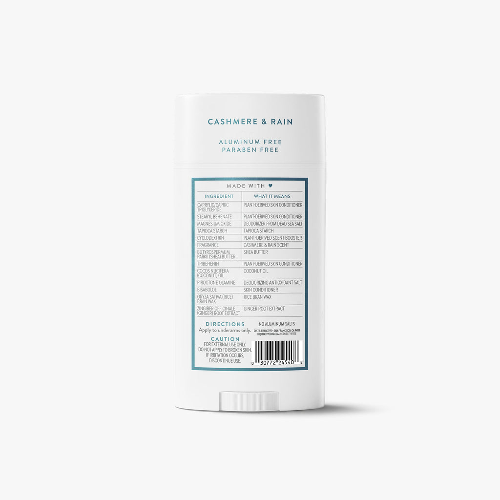 Deodorant Stick - Cashmere & Rain / Classic / 3.1oz - Clean Care Essential
