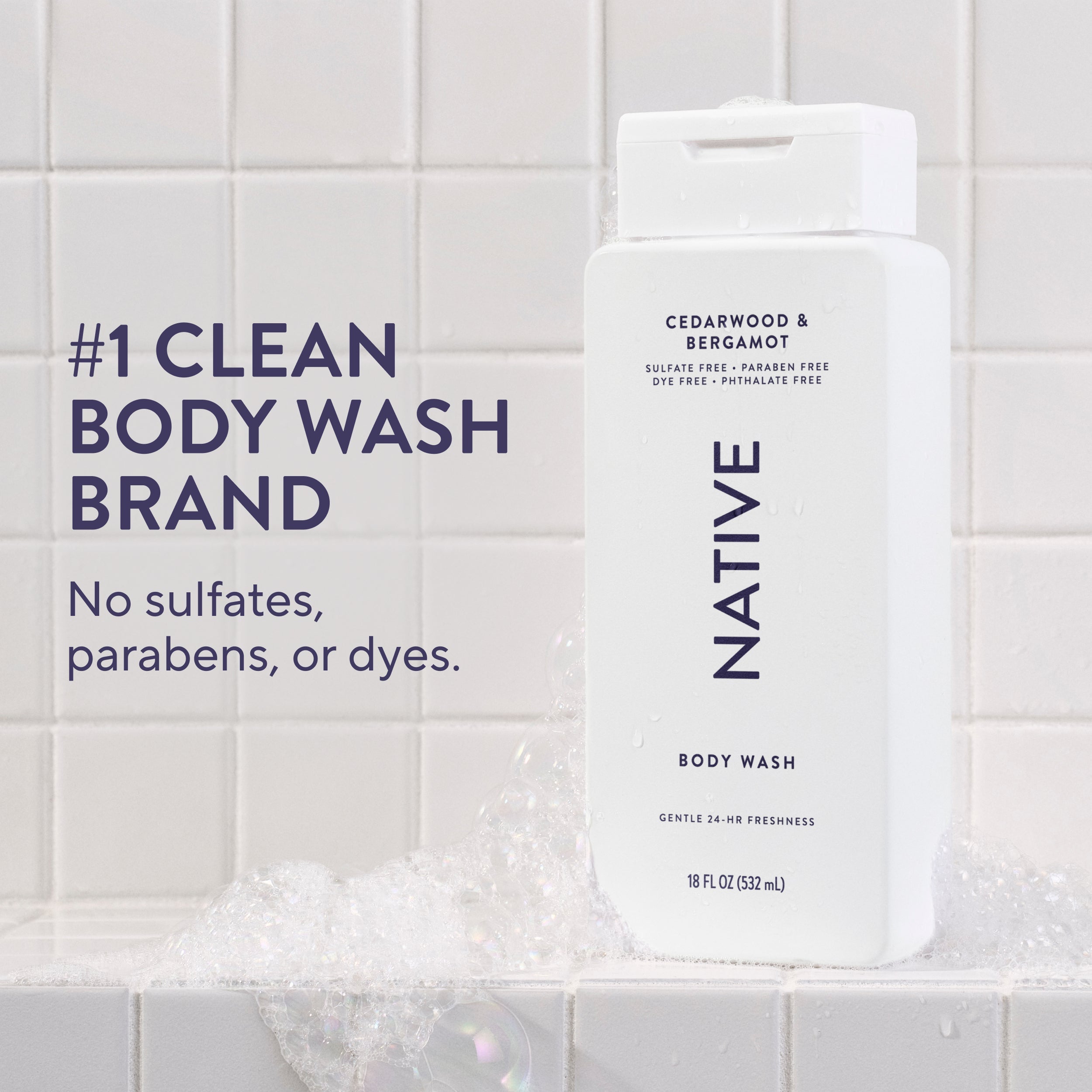 Body Wash - Cedarwood & Bergamot / Classic / 18oz - Clean Care Essential