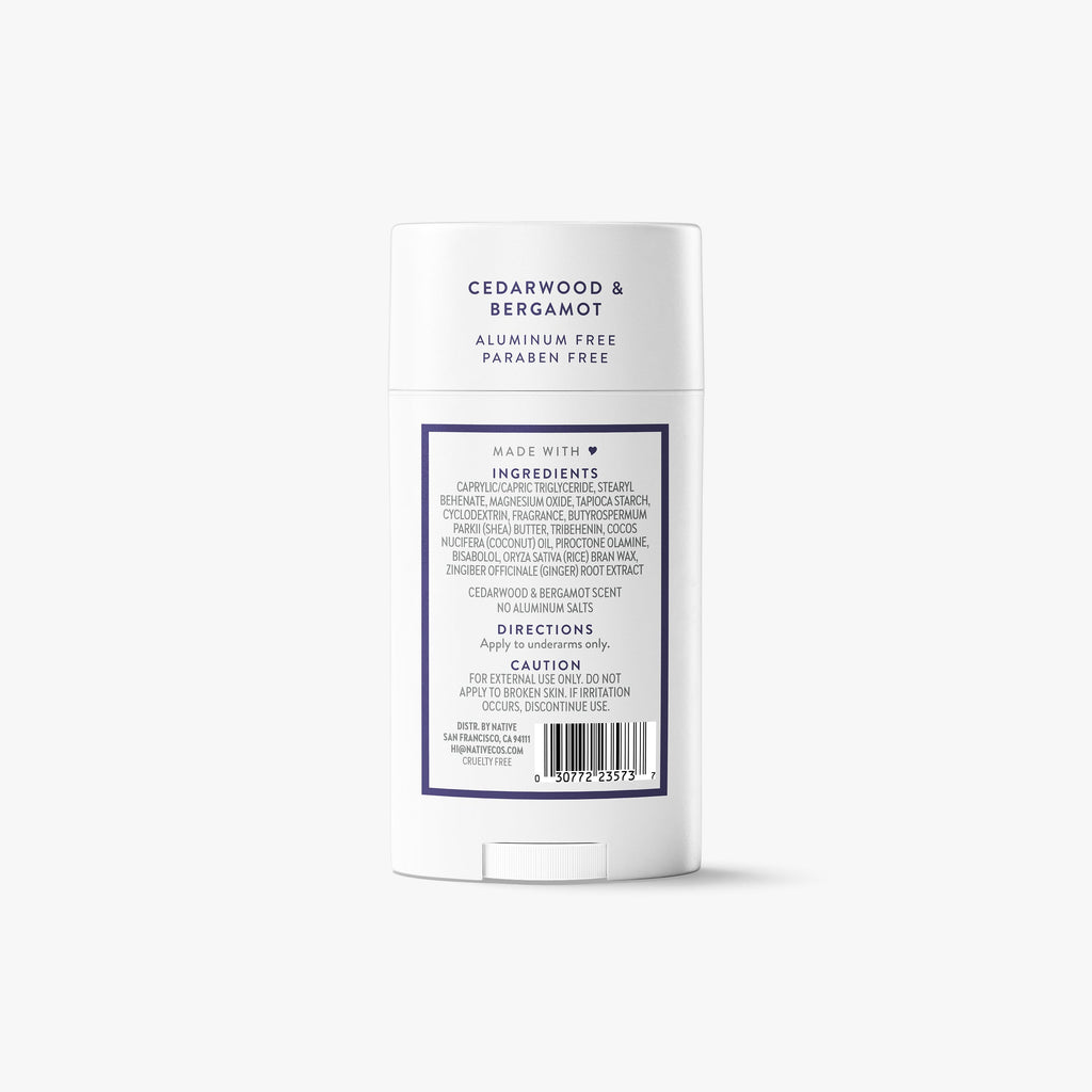 Deodorant Stick - Cedarwood & Bergamot / Classic / 2.65oz - Clean Care Essential