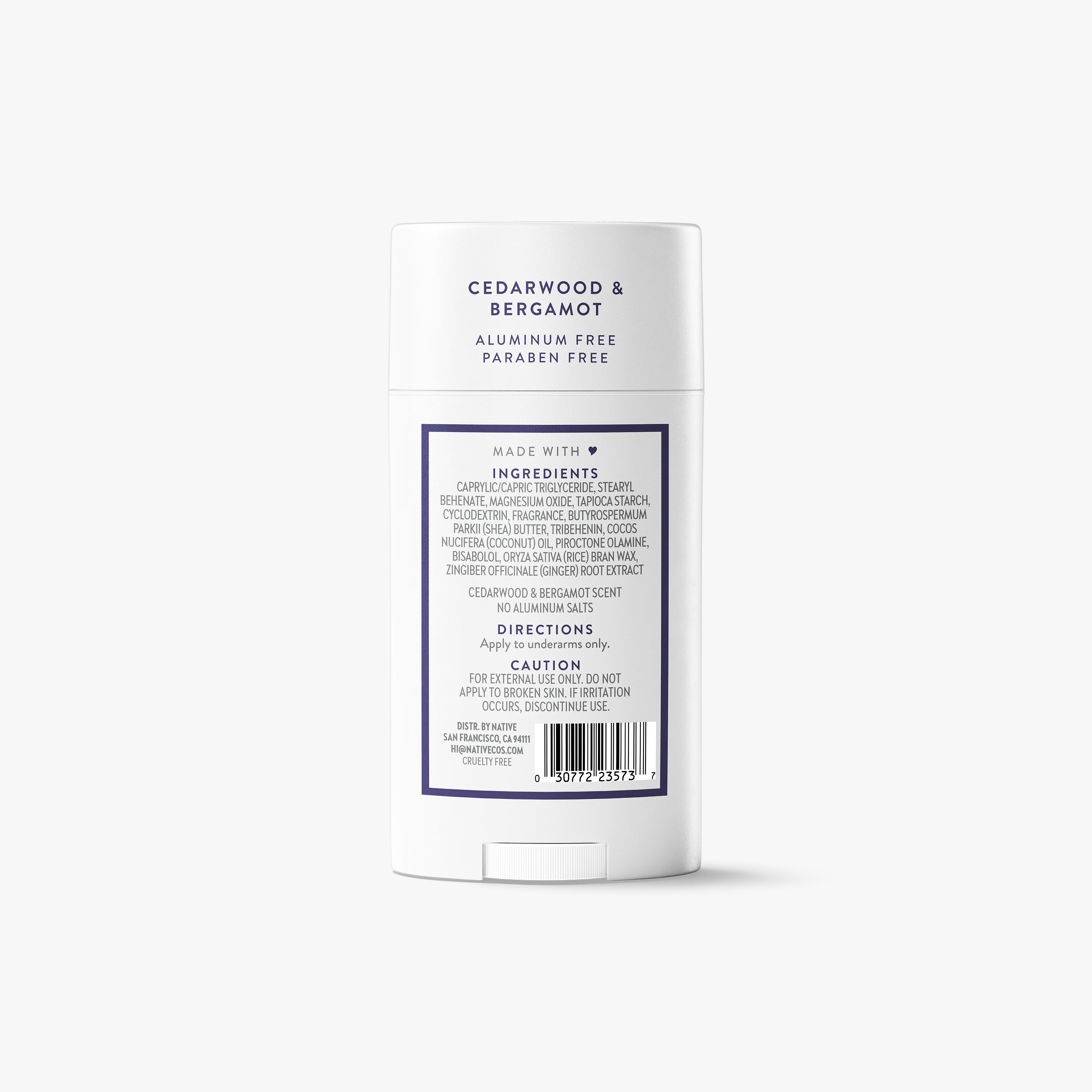 Deodorant Stick - Cedarwood & Bergamot / Classic / 2.65oz - Clean Care Essential