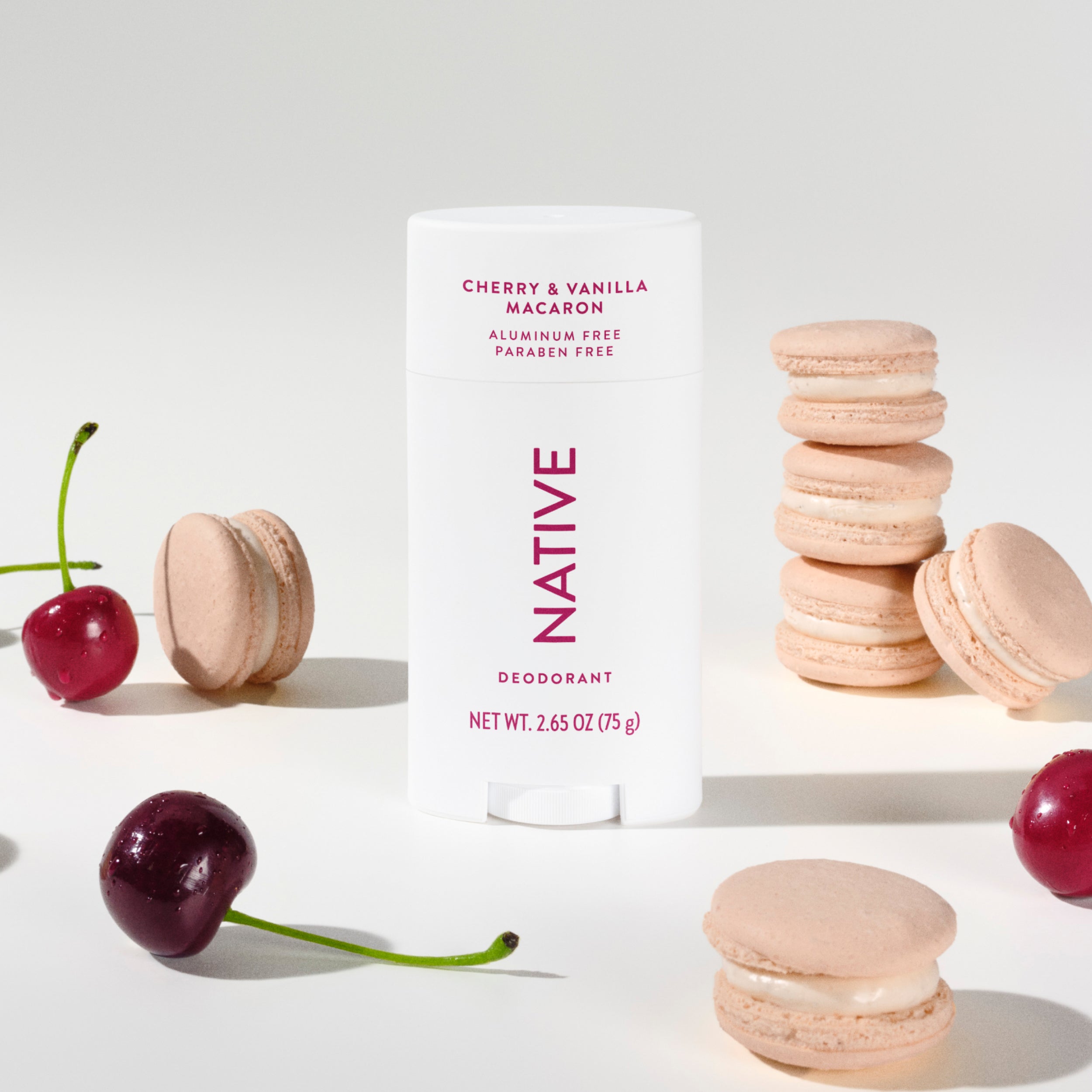 Deodorant Stick - Cherry & Vanilla Macaron / Classic / 2.65oz - Clean Care Essential