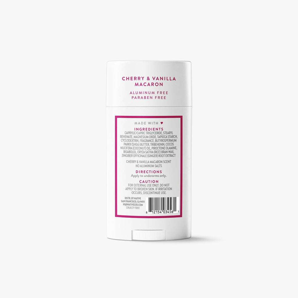 Deodorant Stick - Cherry & Vanilla Macaron / Classic / 2.65oz - Clean Care Essential