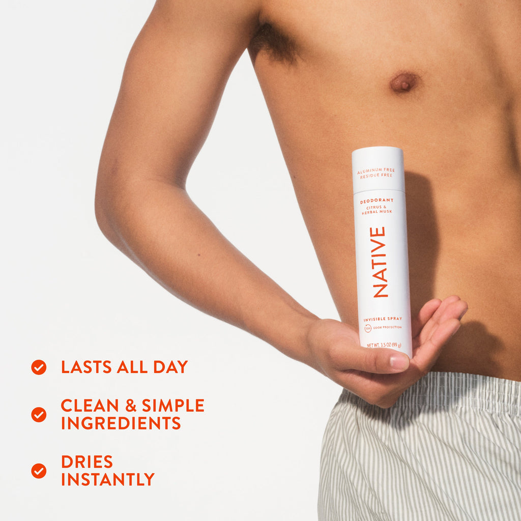 Deodorant Spray - Citrus & Herbal Musk / Classic / 3.5oz - Clean Care Essential