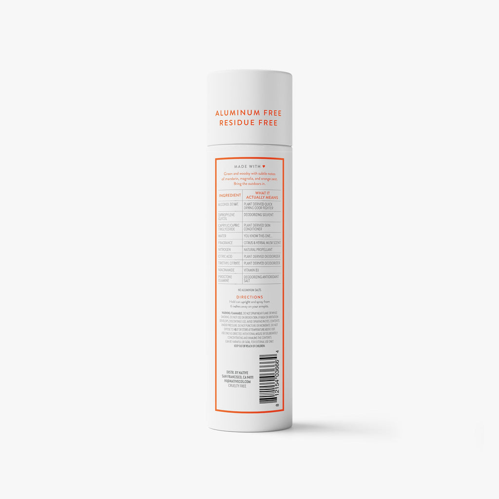 Deodorant Spray - Citrus & Herbal Musk / Classic / 3.5oz - Clean Care Essential