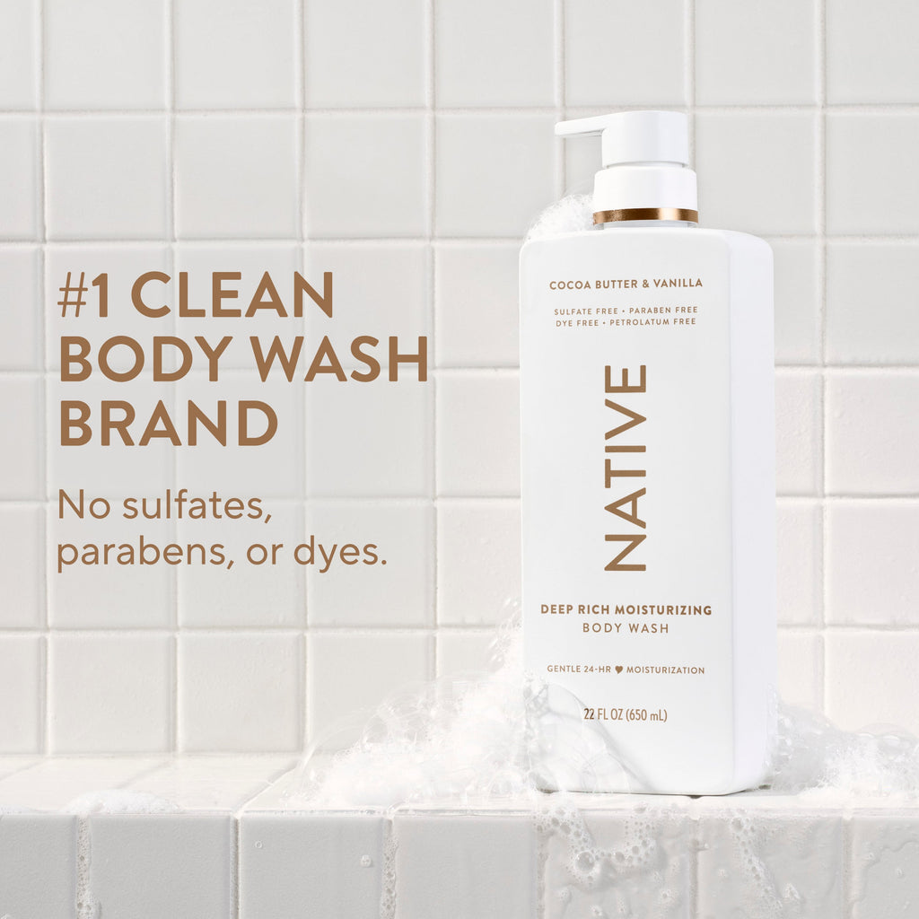 Moisturizing Body Wash - Cocoa Butter & Vanilla / Classic / 22oz - Clean Care Essential