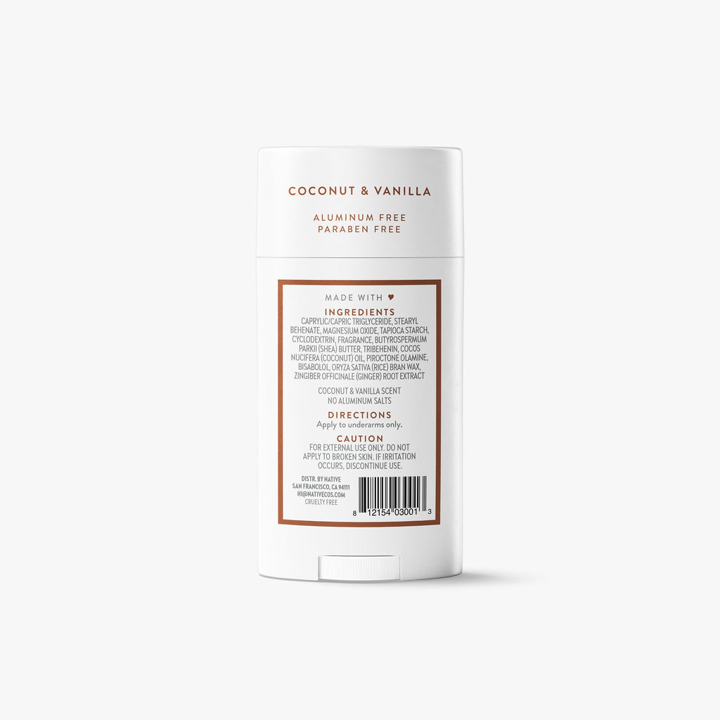 Deodorant Stick - Coconut & Vanilla / Classic / 2.65oz - Clean Care Essential