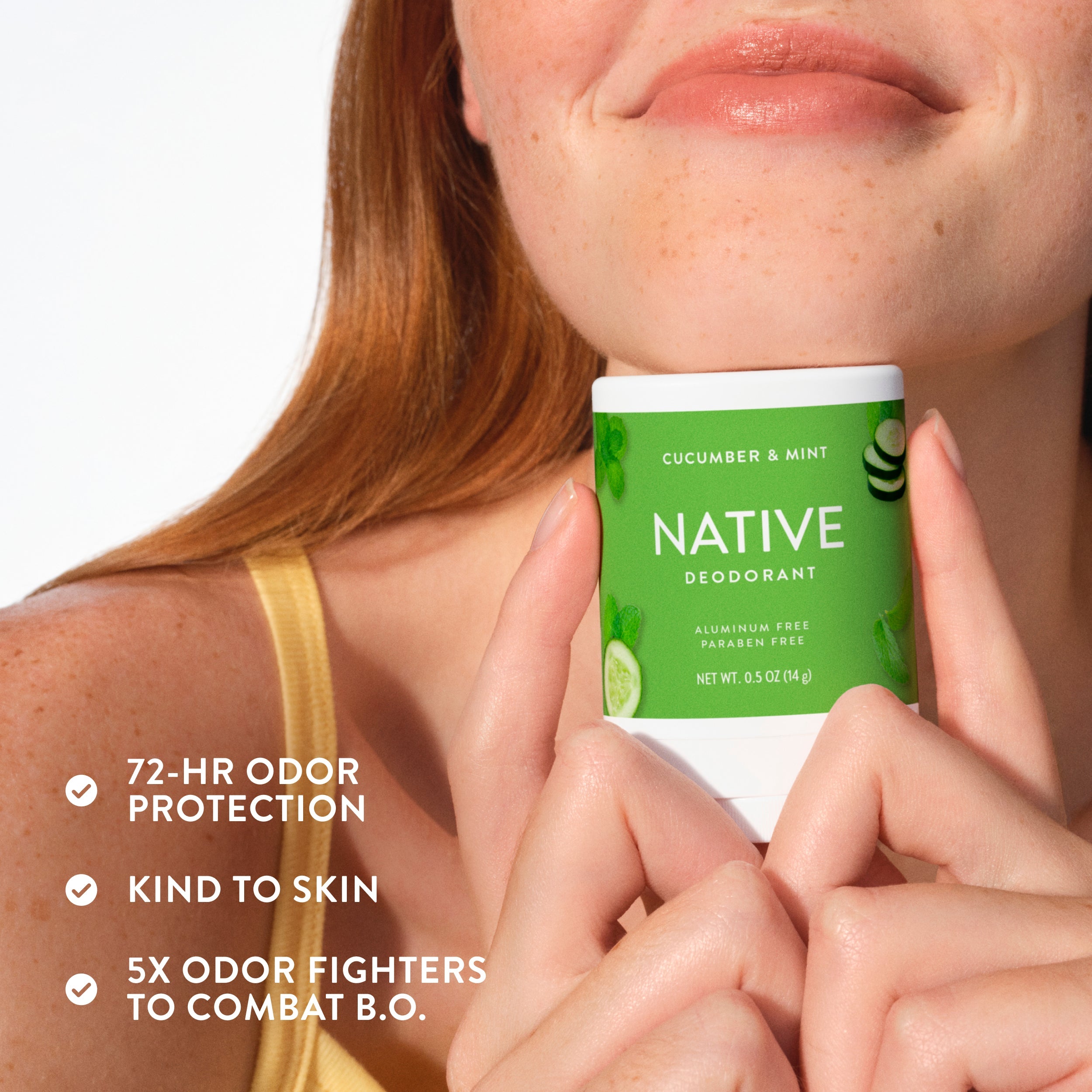 Mini Deodorant Stick - Cucumber & Mint / Classic / 0.5oz - Clean Care Essential