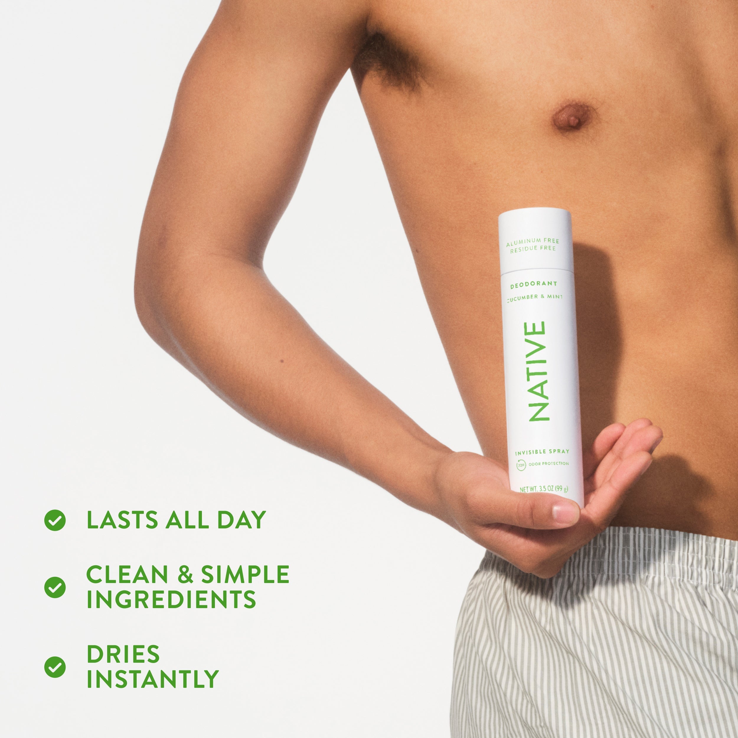 Deodorant Spray - Cucumber & Mint / Classic / 3.5oz - Clean Care Essential
