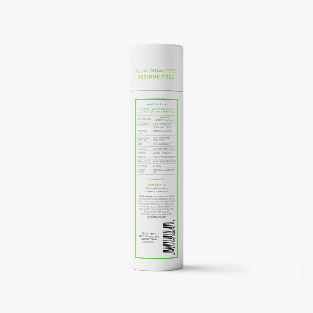 Deodorant Spray - Cucumber & Mint / Classic / 3.5oz - Clean Care Essential