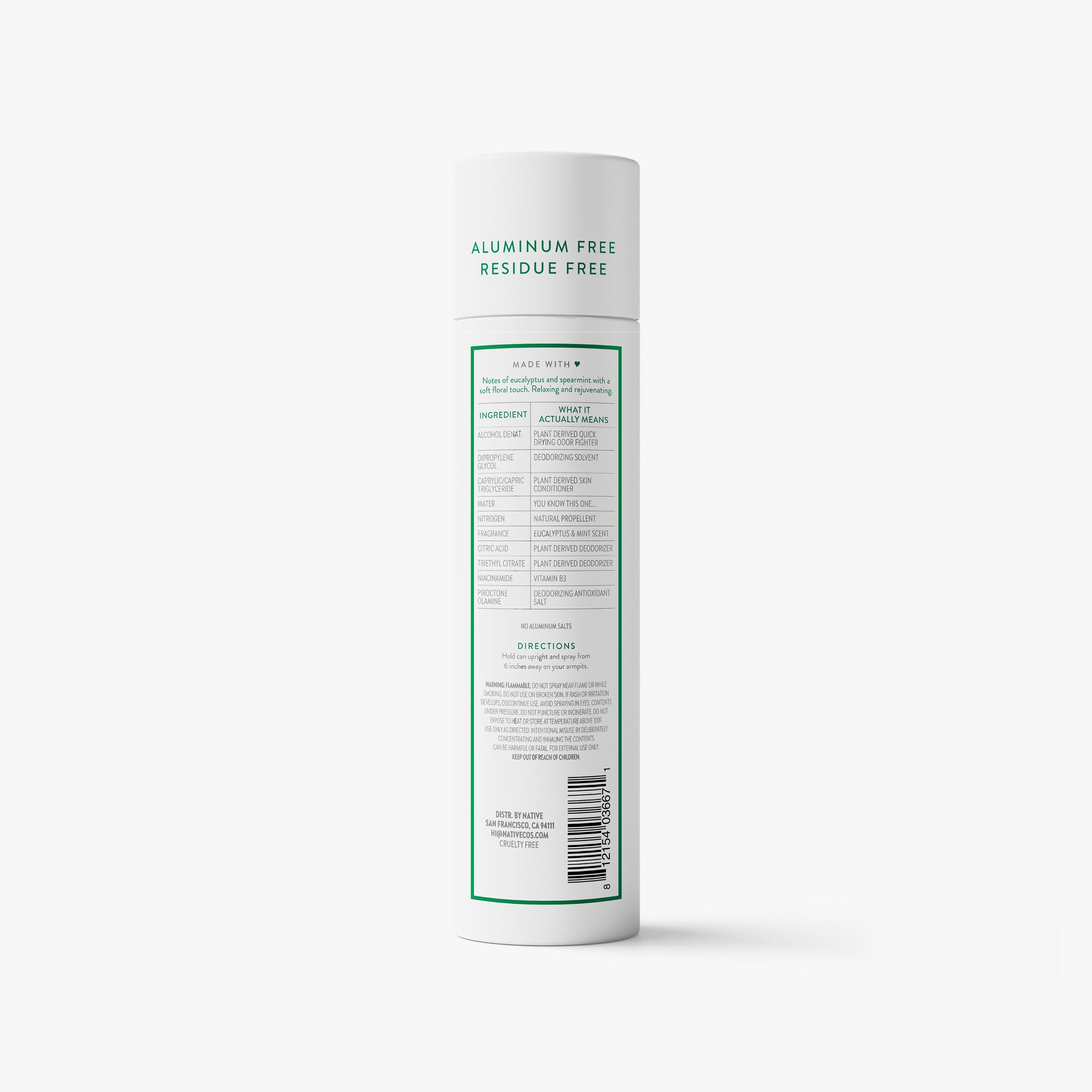 Deodorant Spray - Eucalyptus & Mint / Classic / 3.5oz - Clean Care Essential