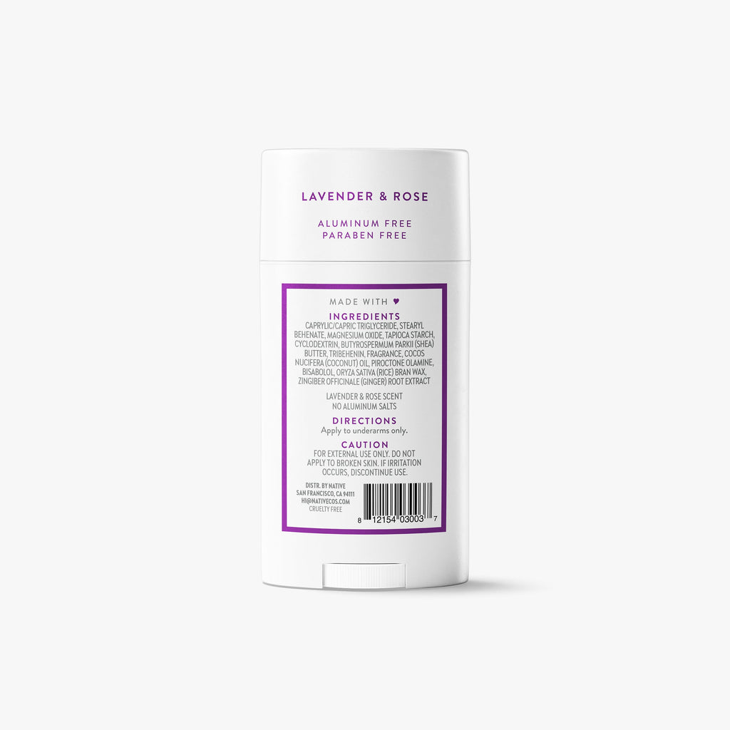 Deodorant Stick - Lavender & Rose / Classic / 2.65oz - Clean Care Essential