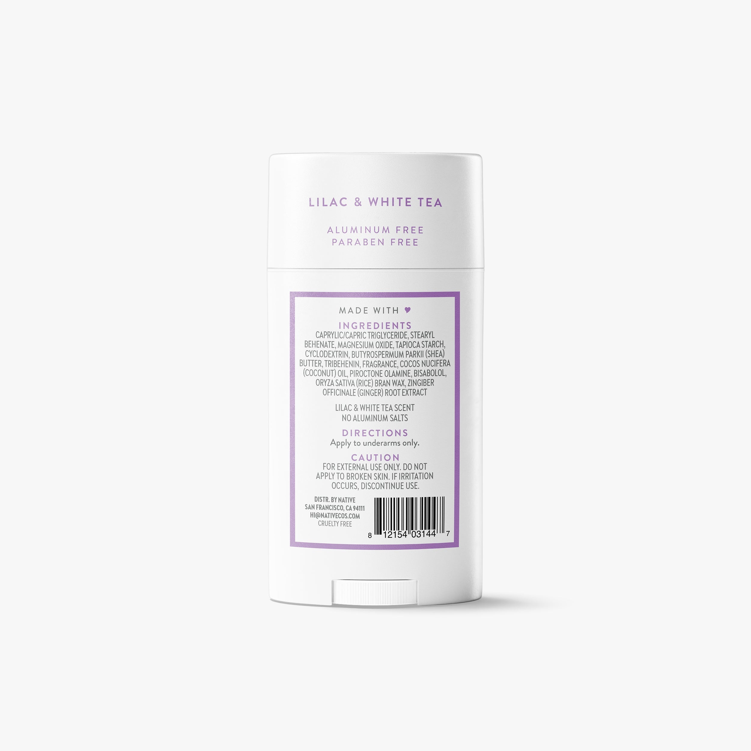 Deodorant Stick - Lilac & White Tea / Classic / 2.65oz - Clean Care Essential