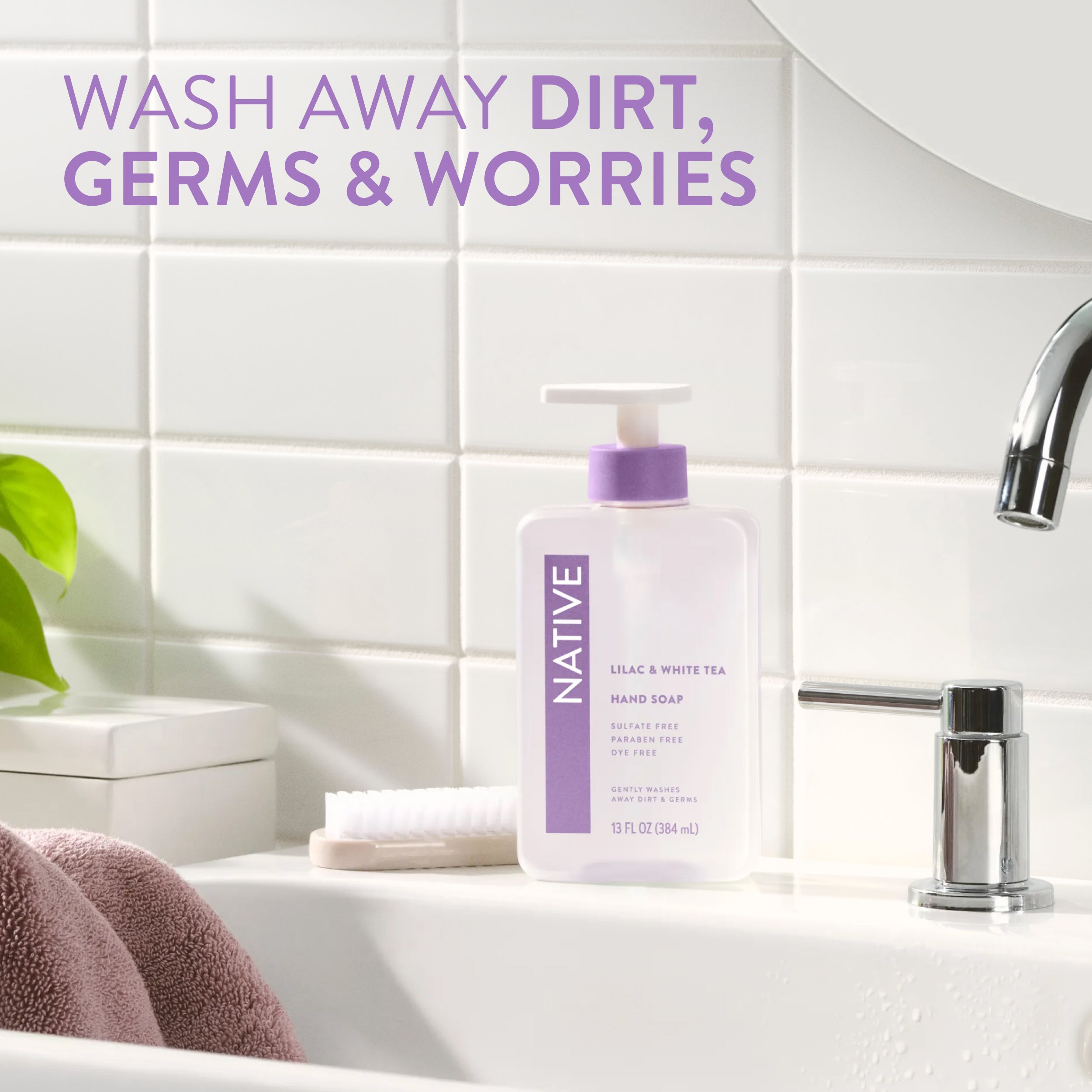Hand Soap - Lilac & White Tea / Classic / 13oz - Clean Care Essential