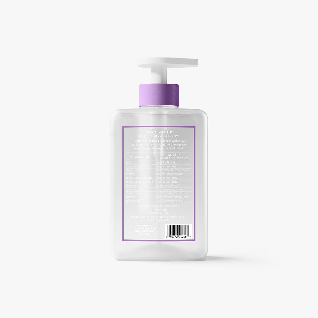 Hand Soap - Lilac & White Tea / Classic / 13oz - Clean Care Essential