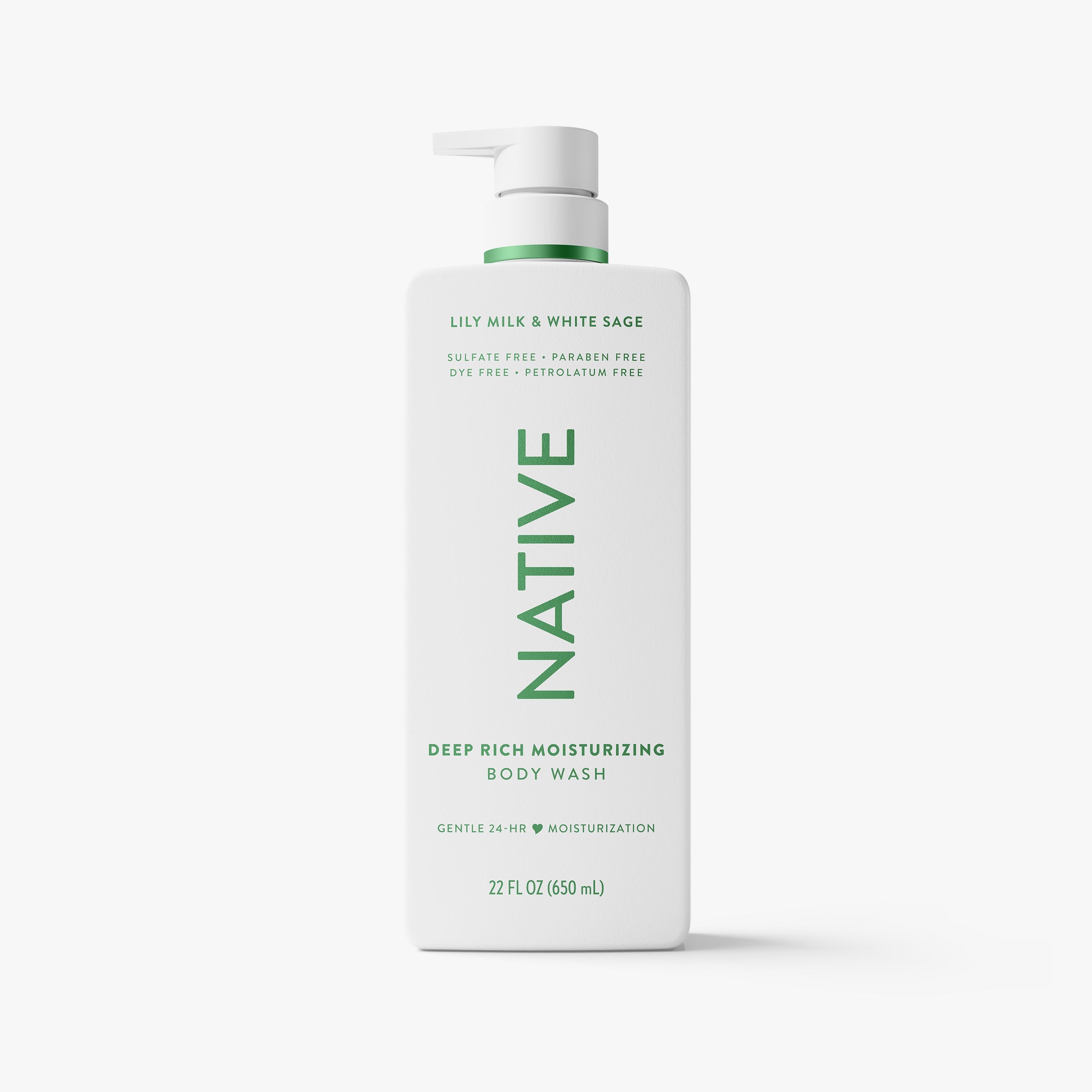 Moisturizing Body Wash - Lily Milk & White Sage / Classic / 22oz - Clean Care Essential