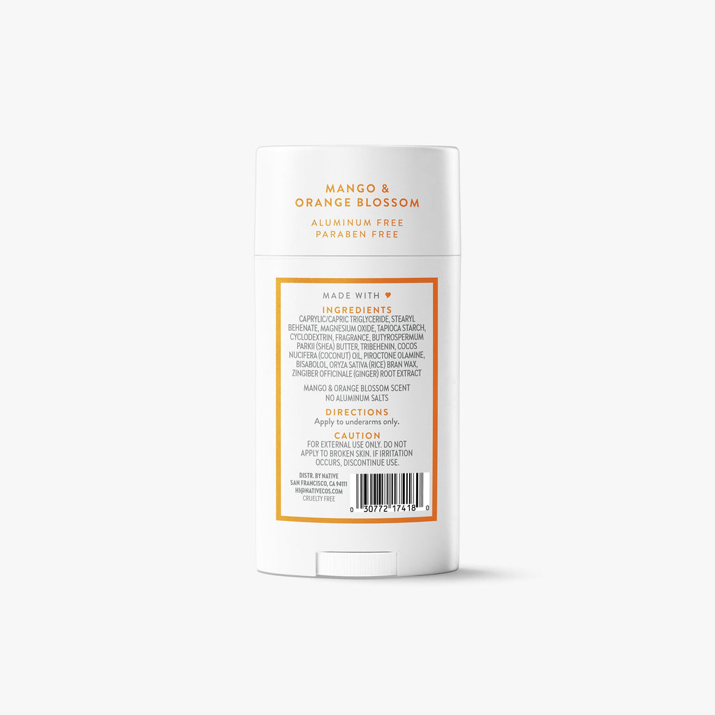 Deodorant Stick - Mango & Orange Blossom / Classic / 2.65oz - Clean Care Essential