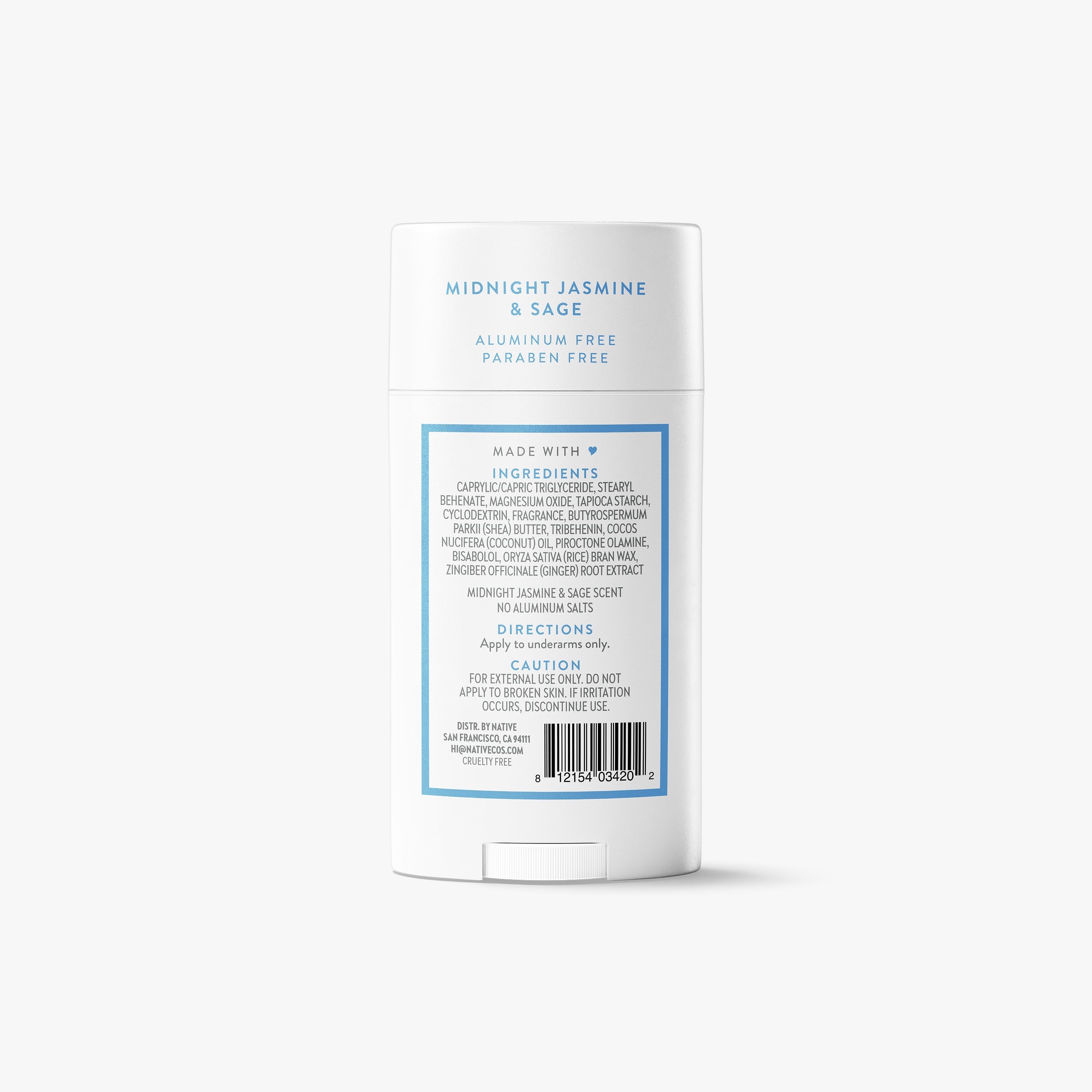 Deodorant Stick - Midnight Jasmine & Sage / Classic / 2.65oz - Clean Care Essential