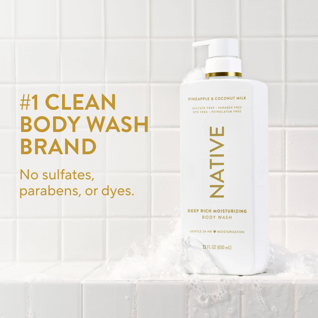 Moisturizing Body Wash - Pineapple & Coconut Milk / Classic / 22oz - Clean Care Essential