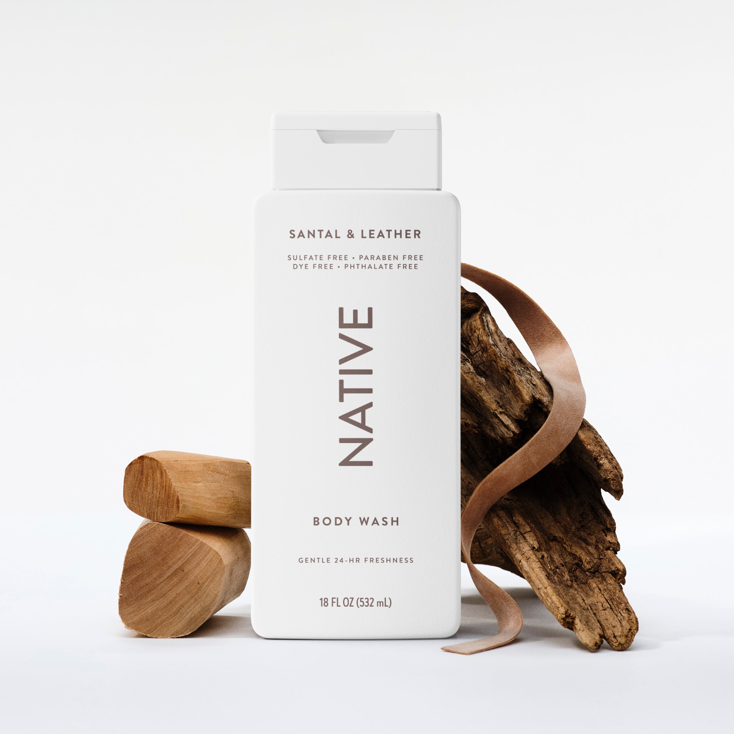 Body Wash - Santal & Leather / Classic / 18oz - Clean Care Essential