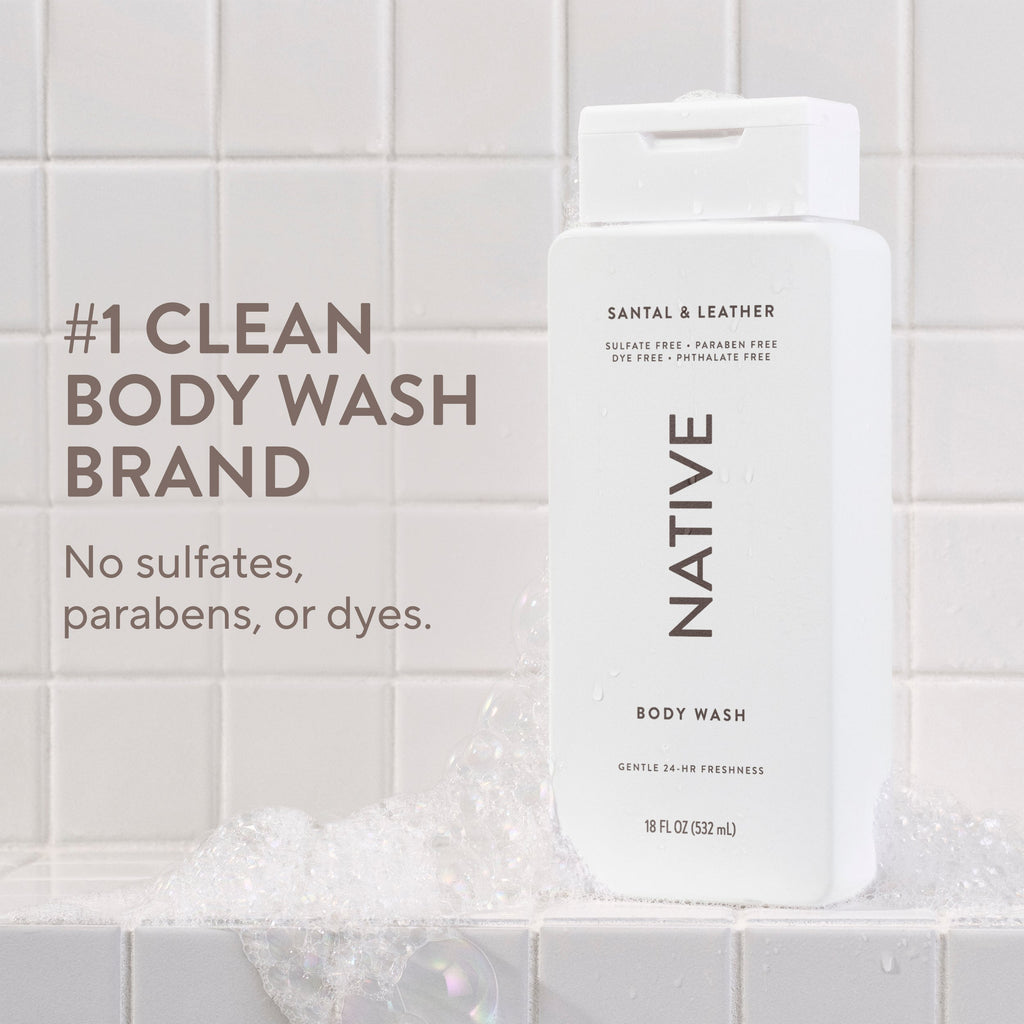 Body Wash - Santal & Leather / Classic / 18oz - Clean Care Essential