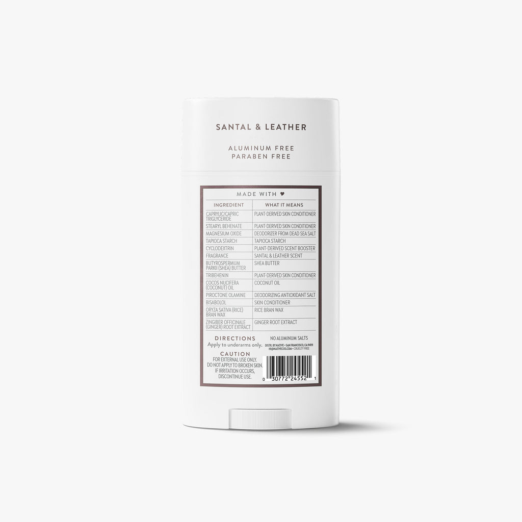 Deodorant Stick - Santal & Leather / Classic / 3.1oz - Clean Care Essential