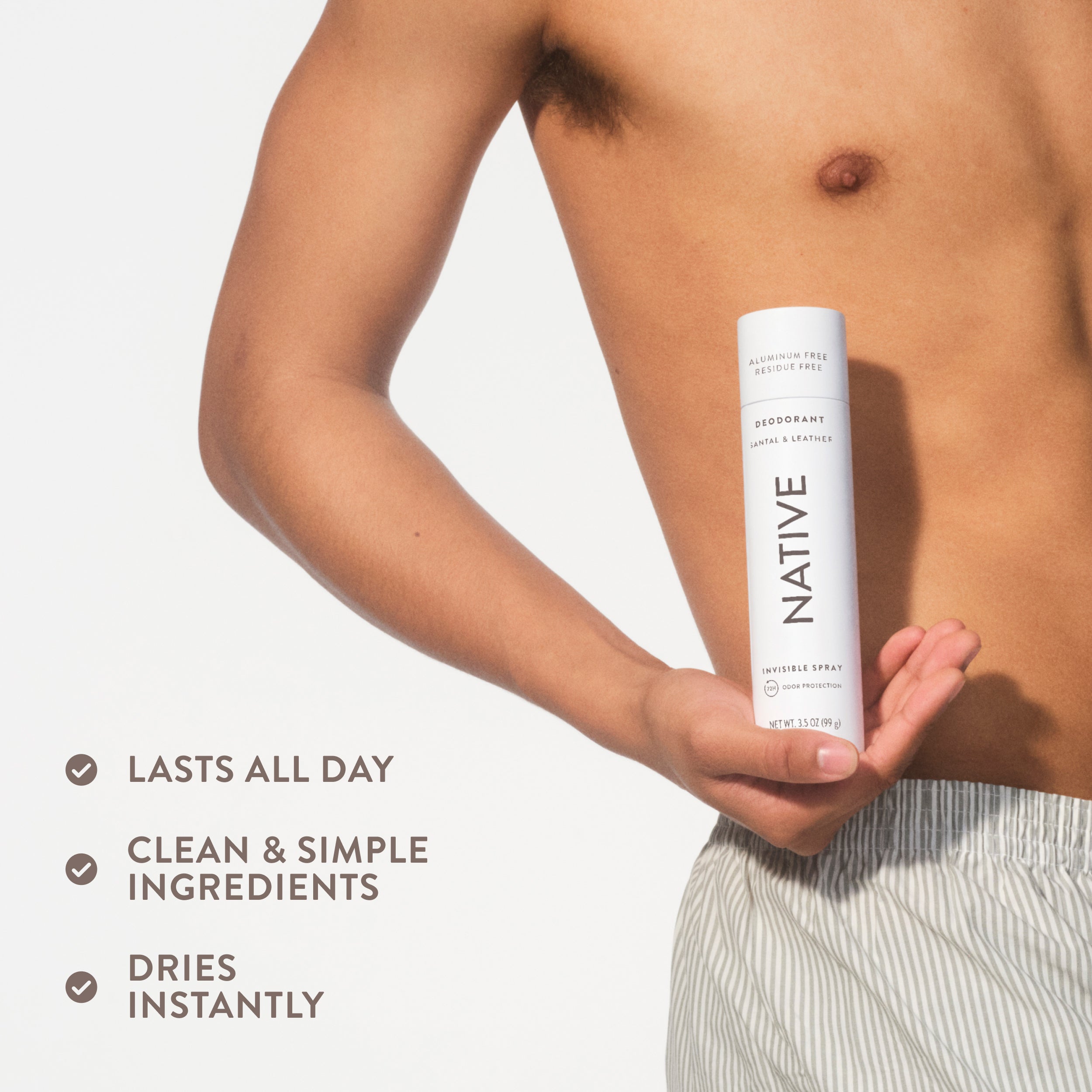 Deodorant Spray - Santal & Leather / Classic / 3.5oz - Clean Care Essential