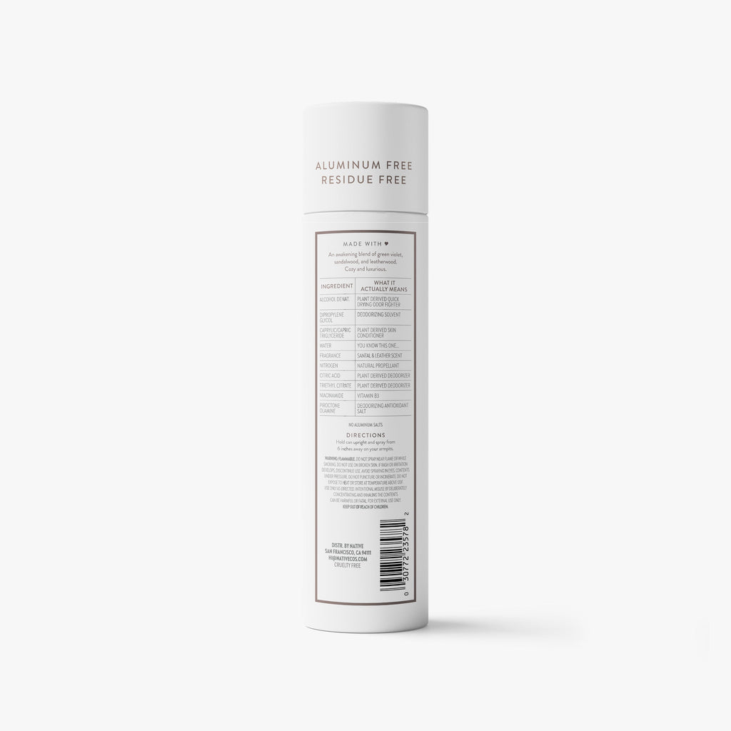 Deodorant Spray - Santal & Leather / Classic / 3.5oz - Clean Care Essential