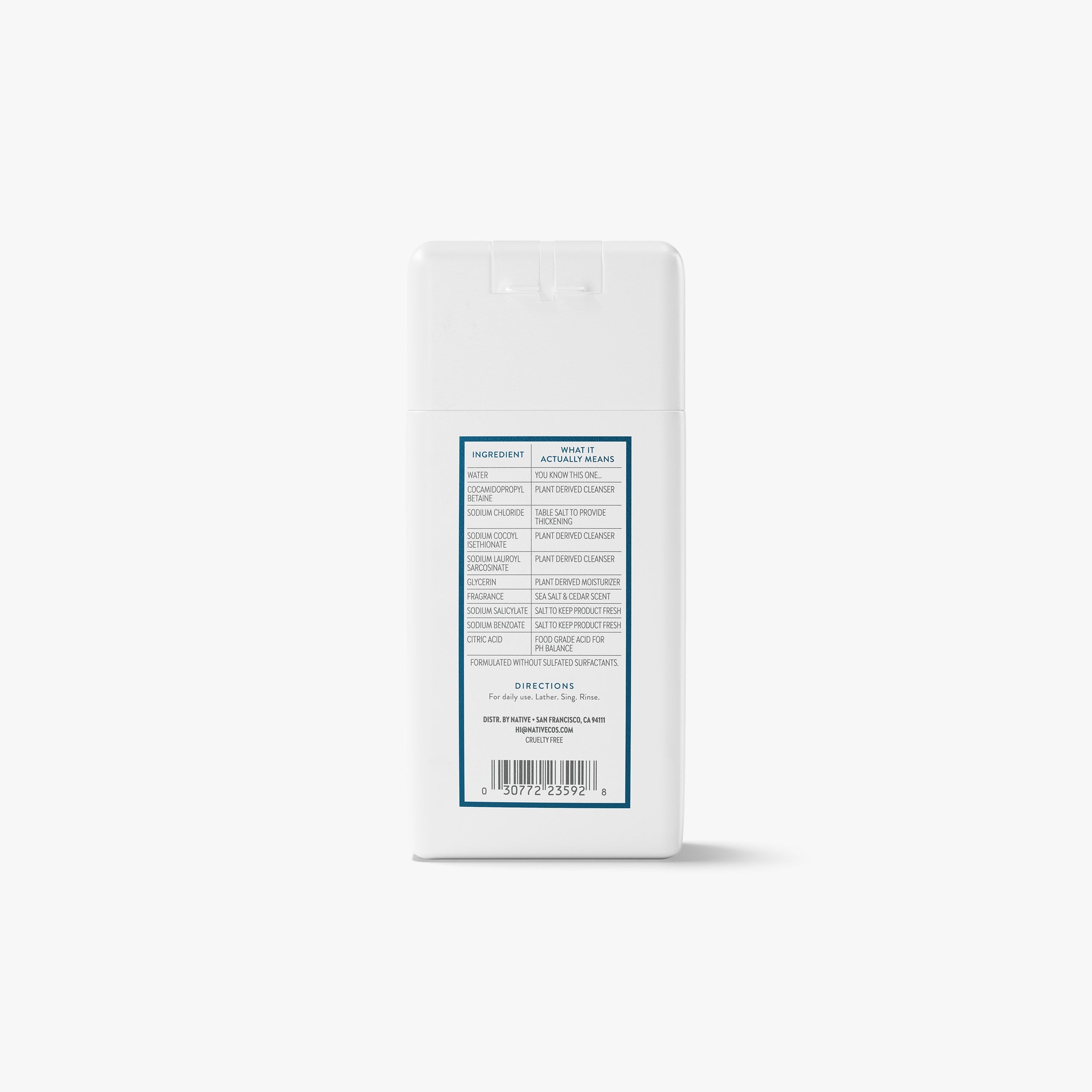 Mini Body Wash - Sea Salt & Cedar / Classic / 3oz - Clean Care Essential