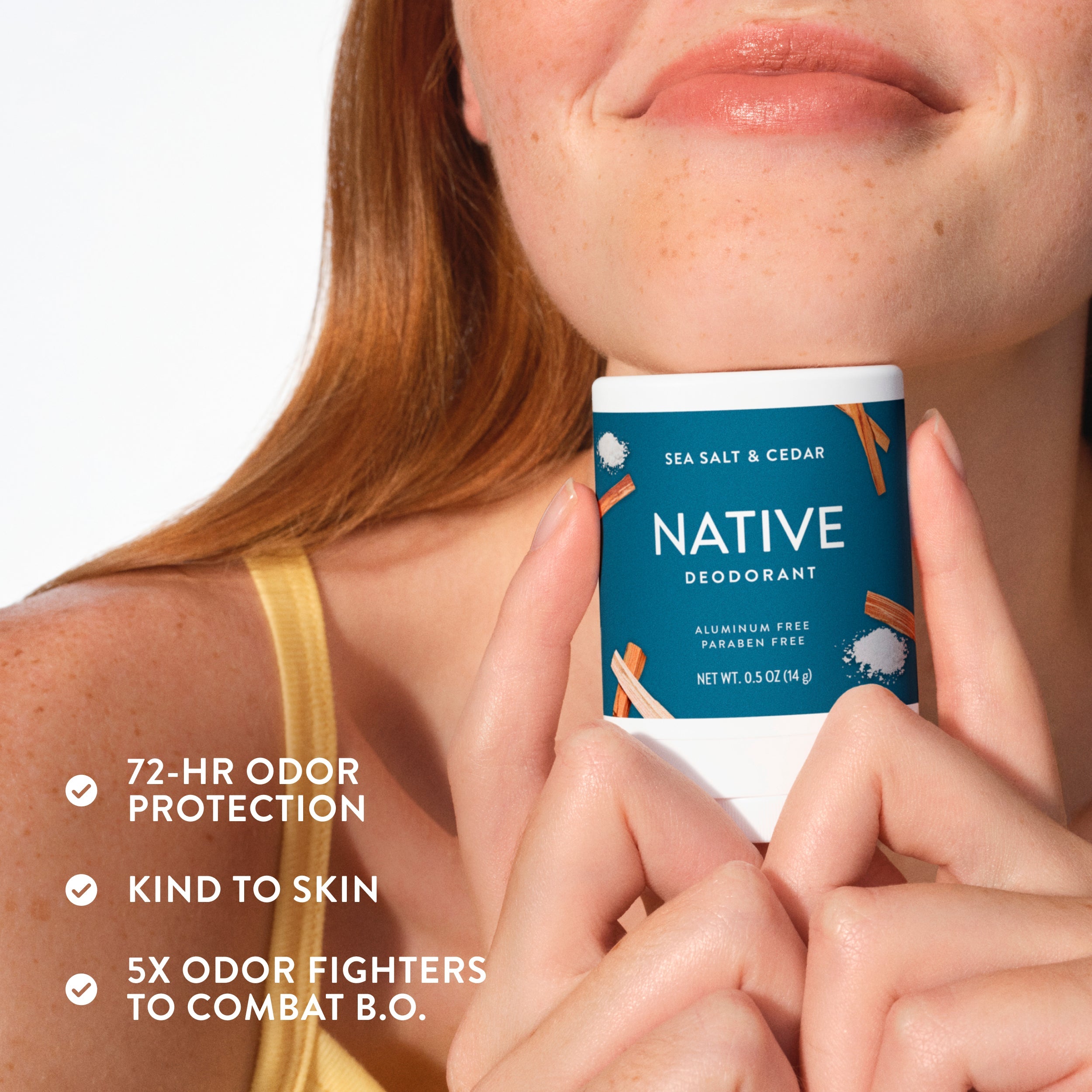 Mini Deodorant Stick - Sea Salt & Cedar / Classic / 0.5oz - Clean Care Essential
