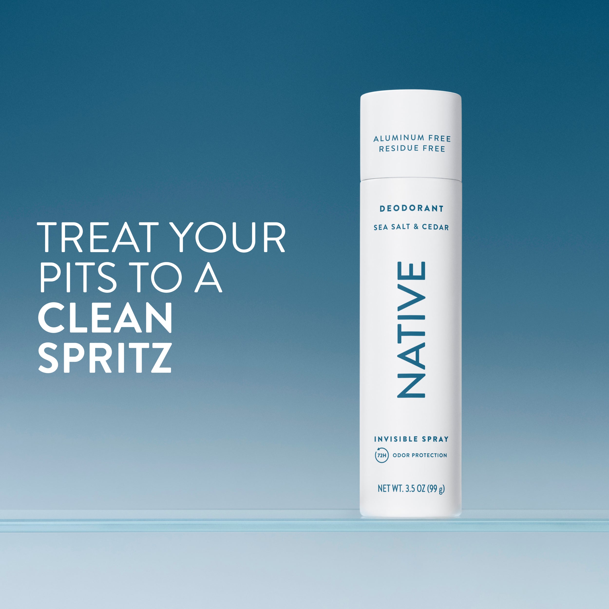 Deodorant Spray - Sea Salt & Cedar / Classic / 3.5oz - Clean Care Essential