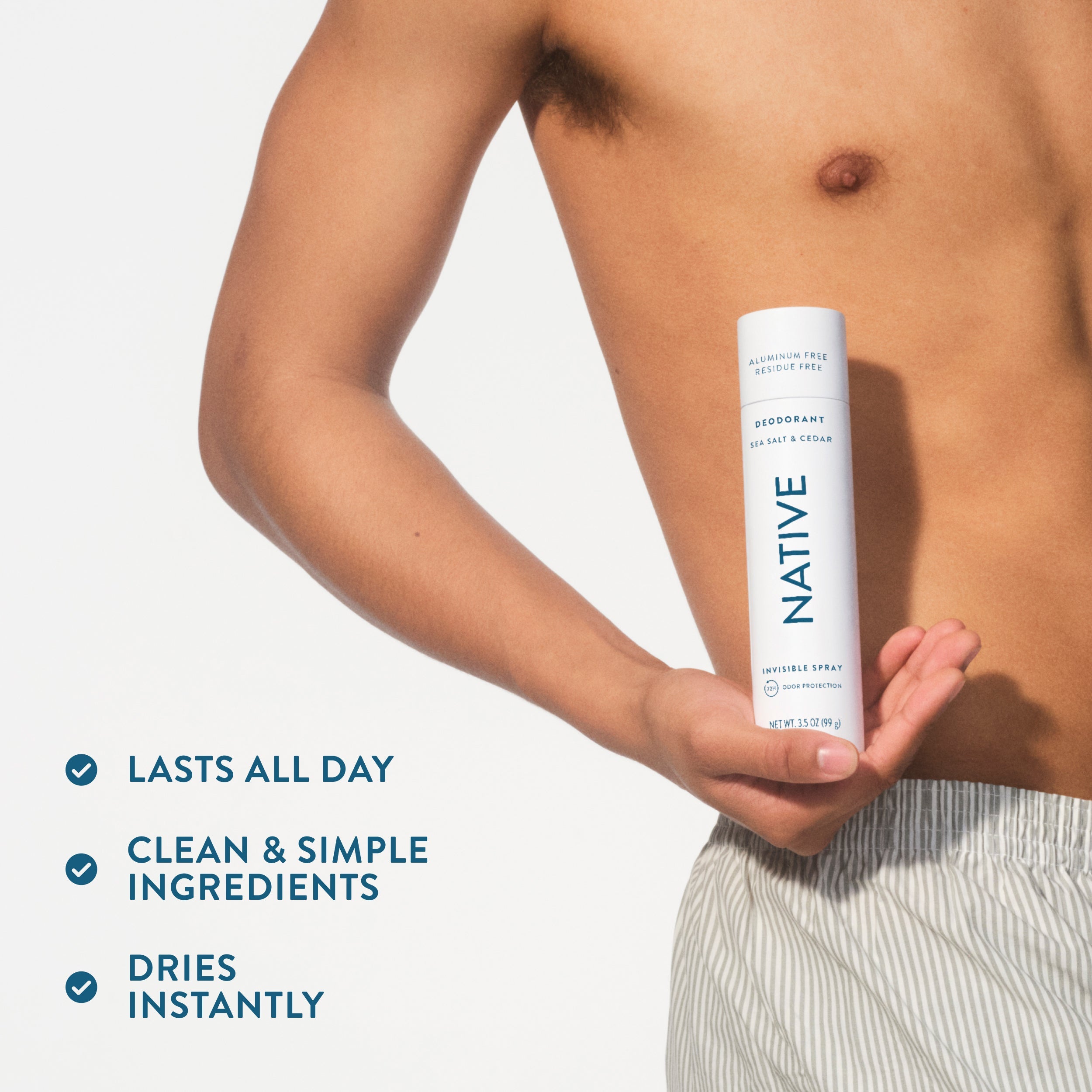 Deodorant Spray - Sea Salt & Cedar / Classic / 3.5oz - Clean Care Essential