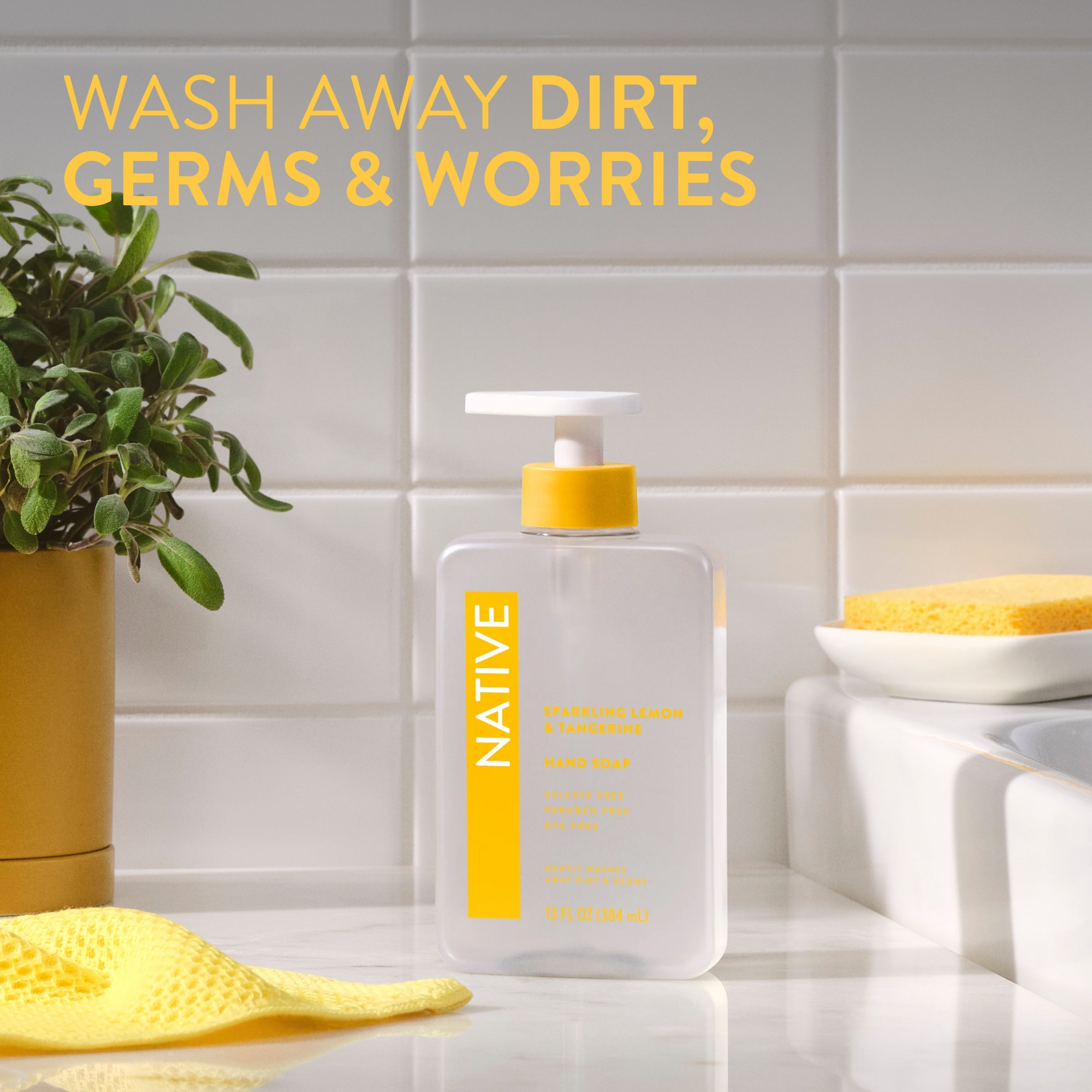 Hand Soap - Sparkling Lemon & Tangerine / Classic / 13oz - Clean Care Essential