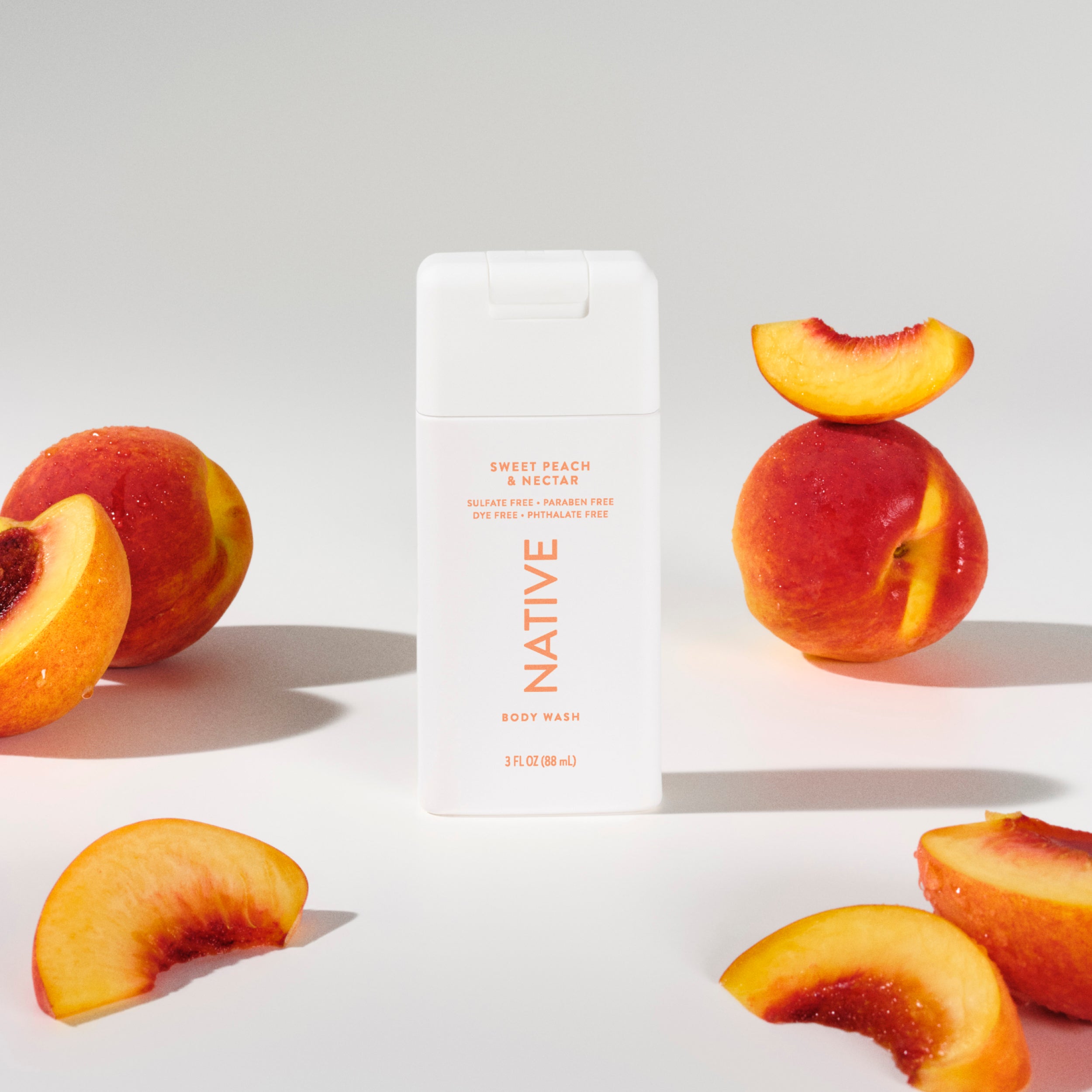 Mini Body Wash - Sweet Peach & Nectar / Classic / 3oz - Clean Care Essential