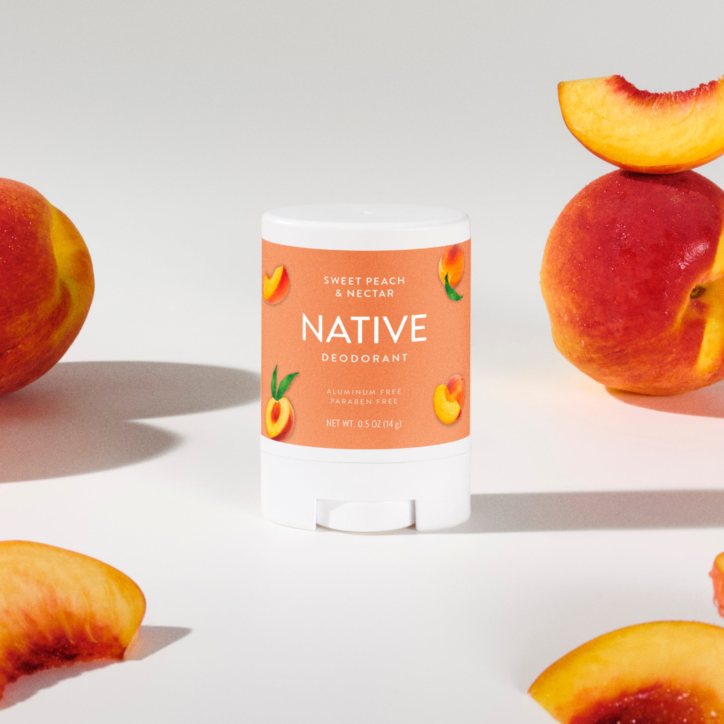 Mini Deodorant Stick - Sweet Peach & Nectar / Classic / 0.5oz - Clean Care Essential