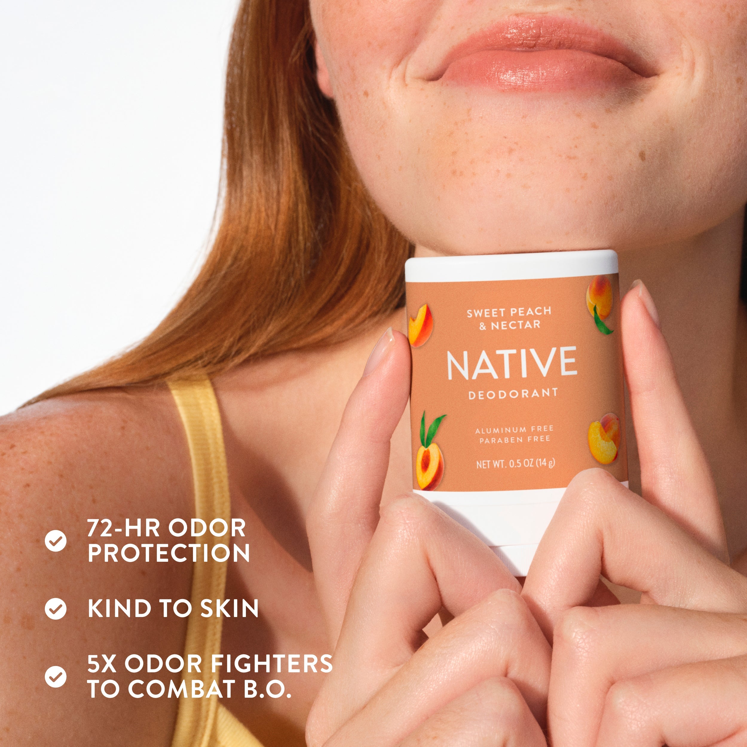 Mini Deodorant Stick - Sweet Peach & Nectar / Classic / 0.5oz - Clean Care Essential