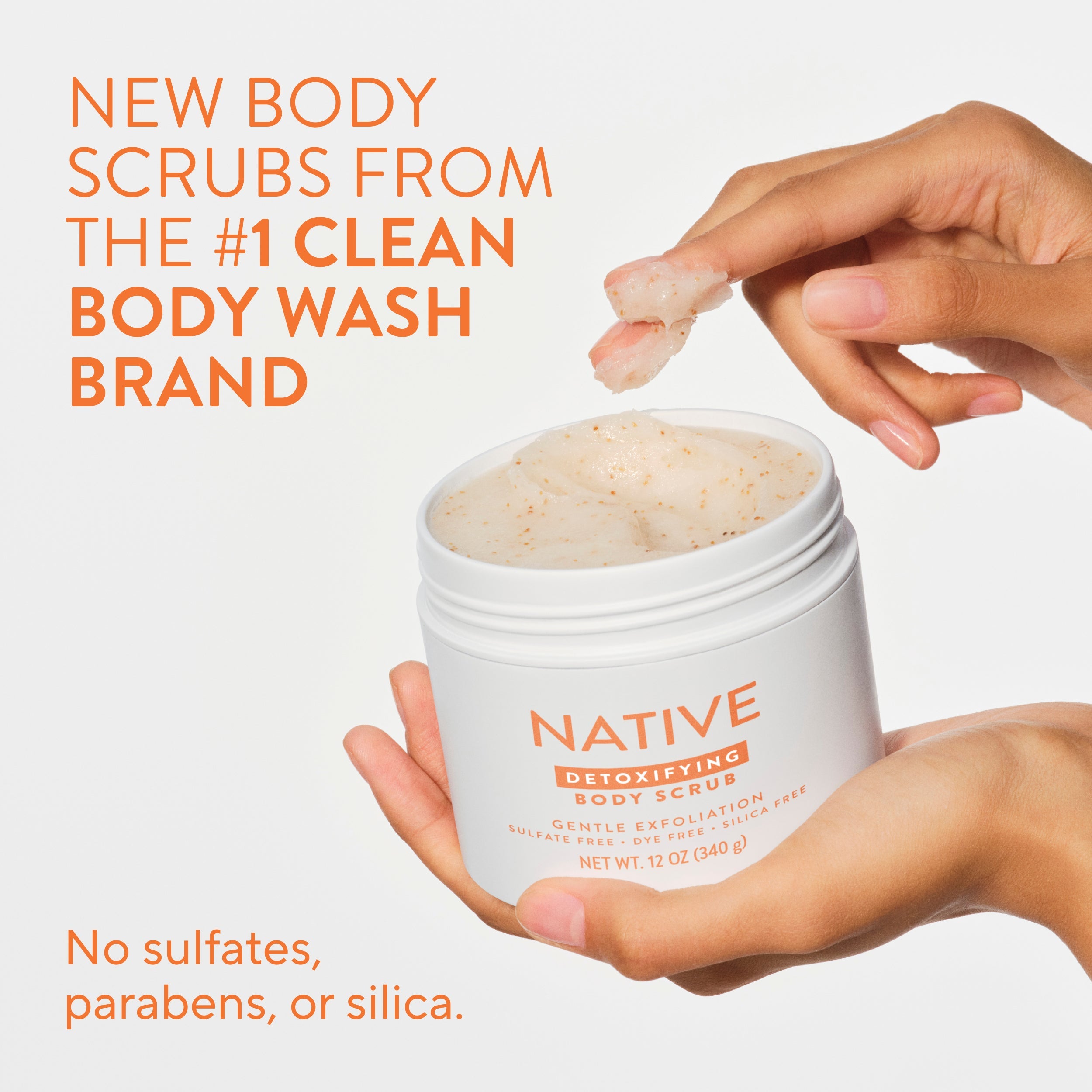 Body Scrub - Sweet Peach & Nectar / Classic / 12oz - Clean Care Essential