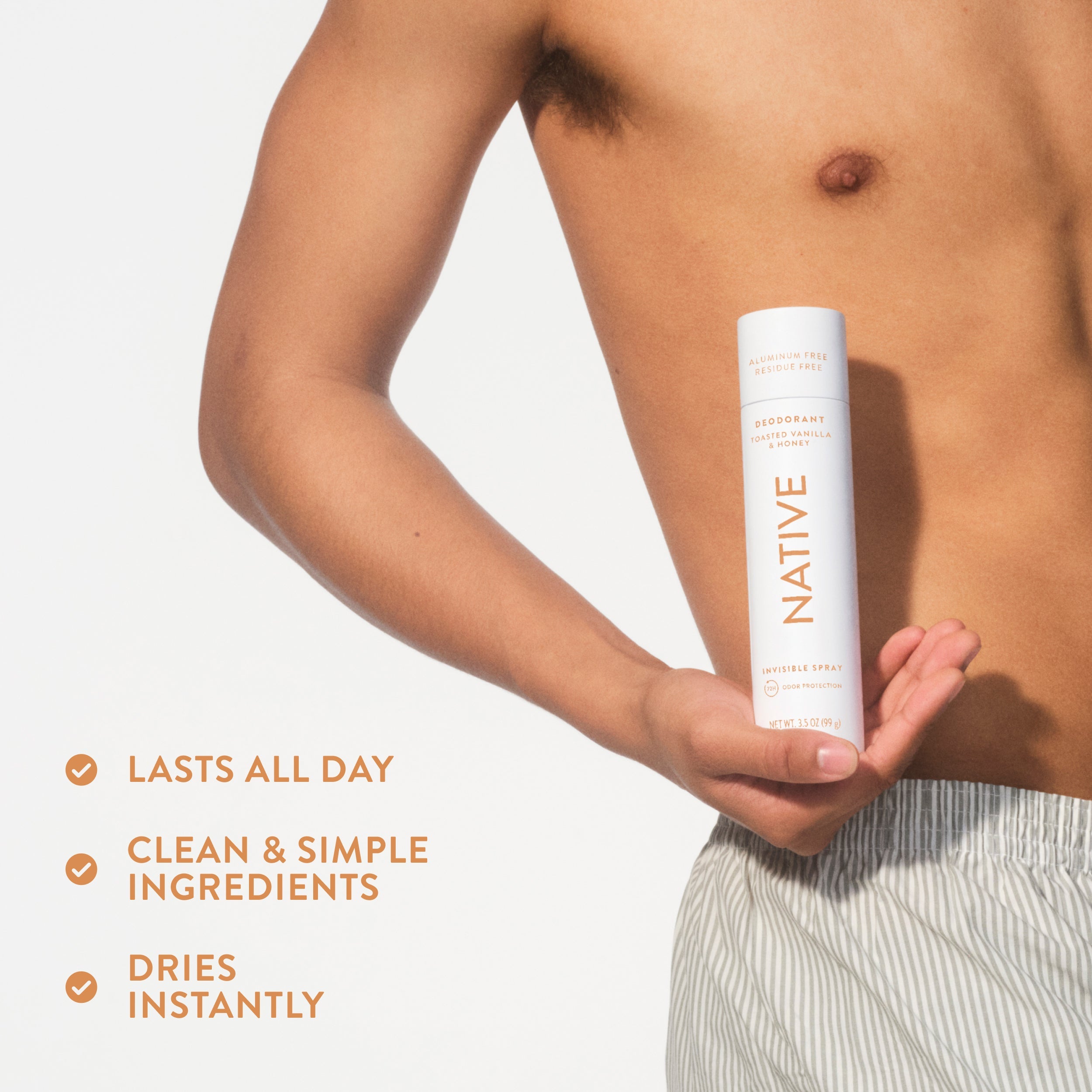 Deodorant Spray - Toasted Vanilla & Honey / Classic / 3.5oz - Clean Care Essential