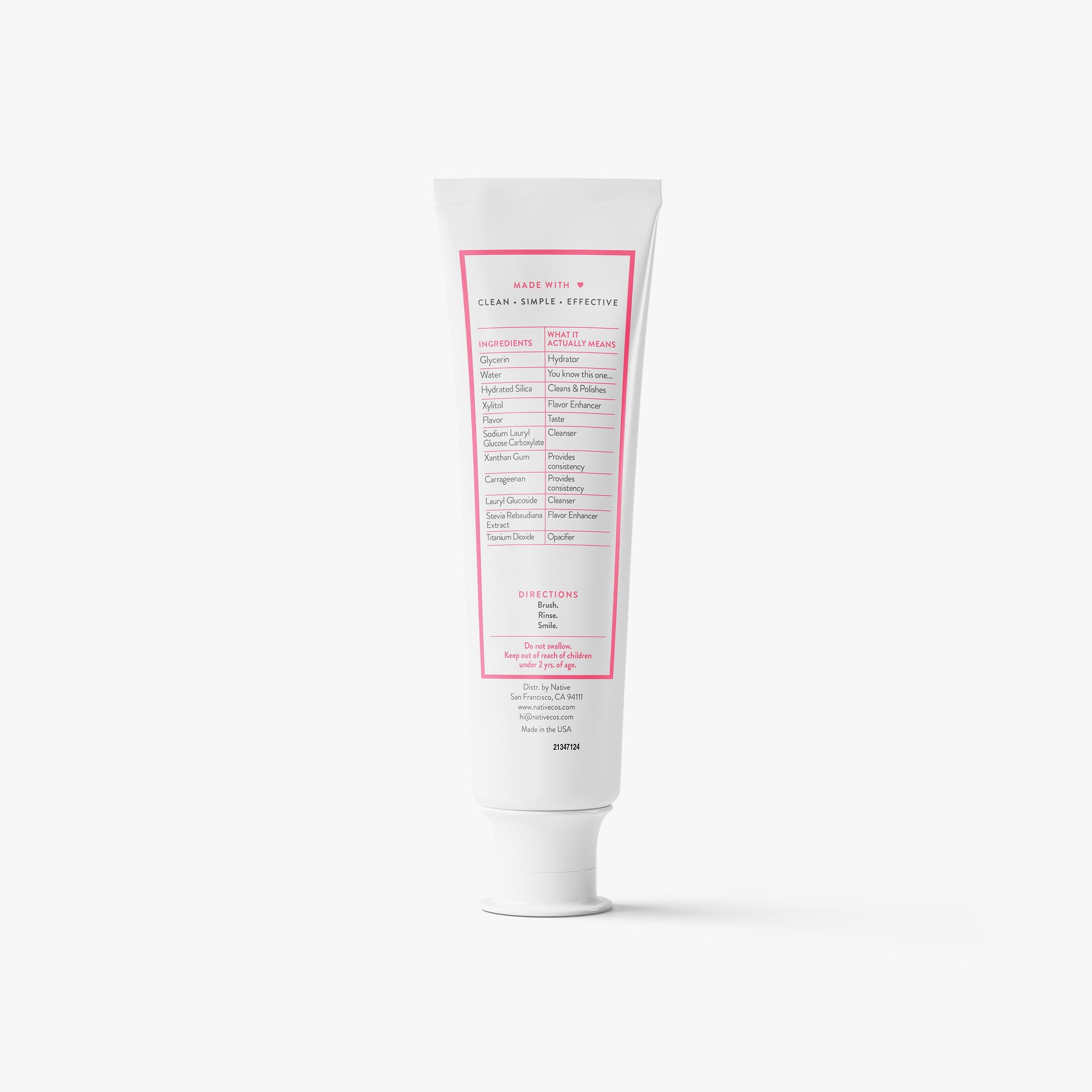 Toothpaste - Fruit Smoothie / Classic / 4.1oz - Clean Care Essential
