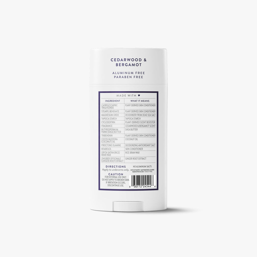 Deodorant Stick - Cedarwood & Bergamot / Classic / 3.1oz - Clean Care Essential