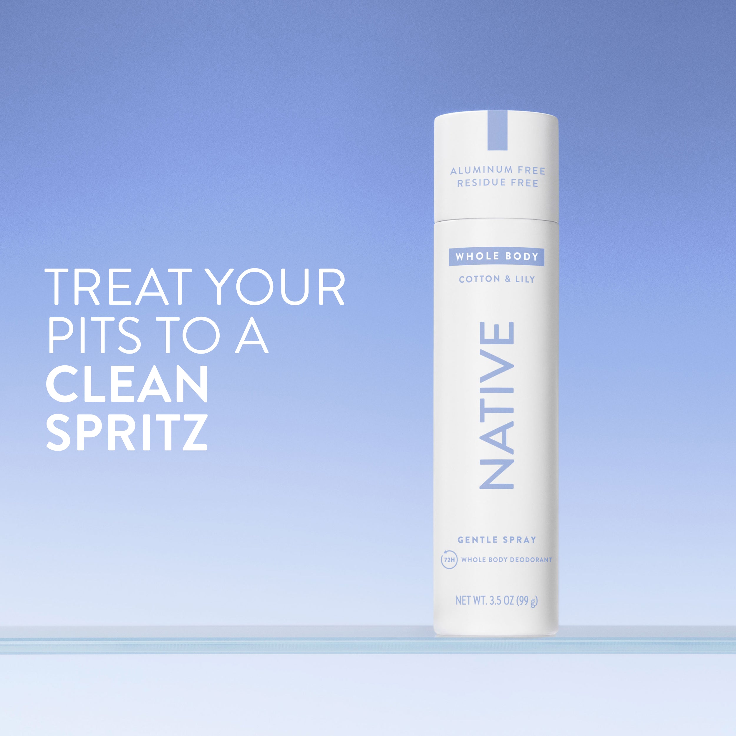 Whole Body Deodorant Spray - Cotton & Lily / Classic / 3.5oz - Clean Care Essential