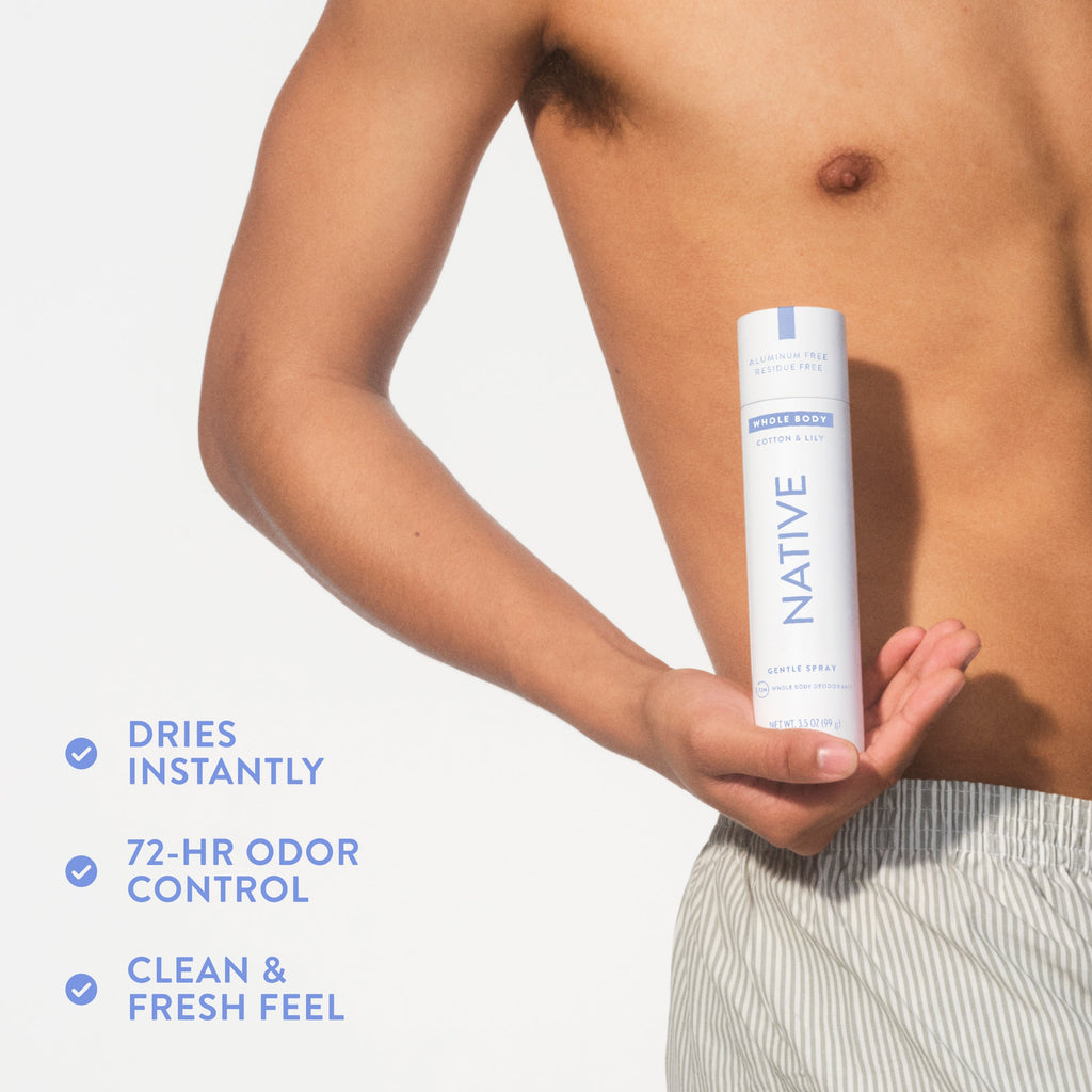Whole Body Deodorant Spray - Cotton & Lily / Classic / 3.5oz - Clean Care Essential