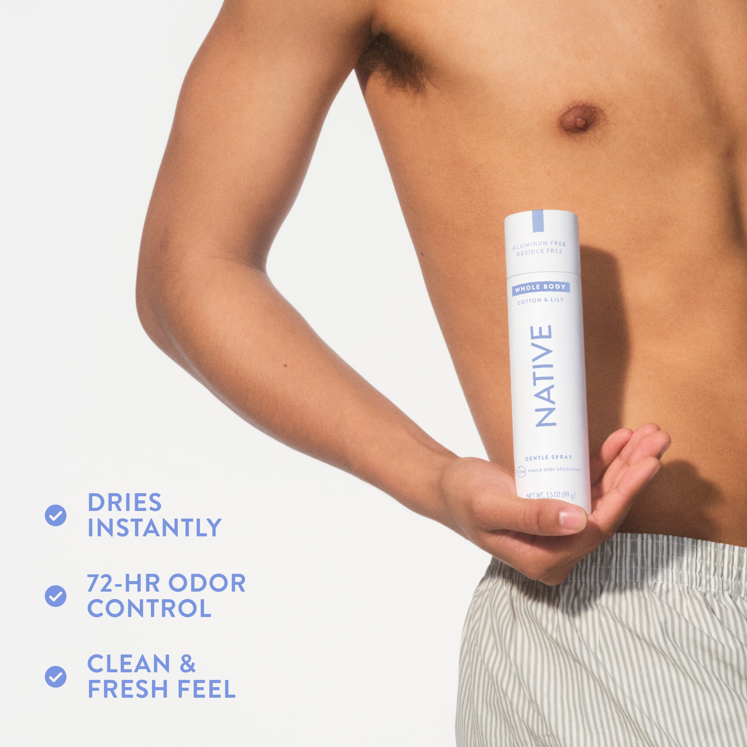 Whole Body Deodorant Spray - Cotton & Lily / Classic / 3.5oz - Clean Care Essential