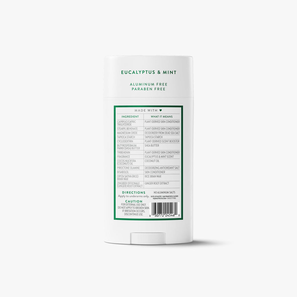 Deodorant Stick - Eucalyptus & Mint / Classic / 3.1oz - Clean Care Essential