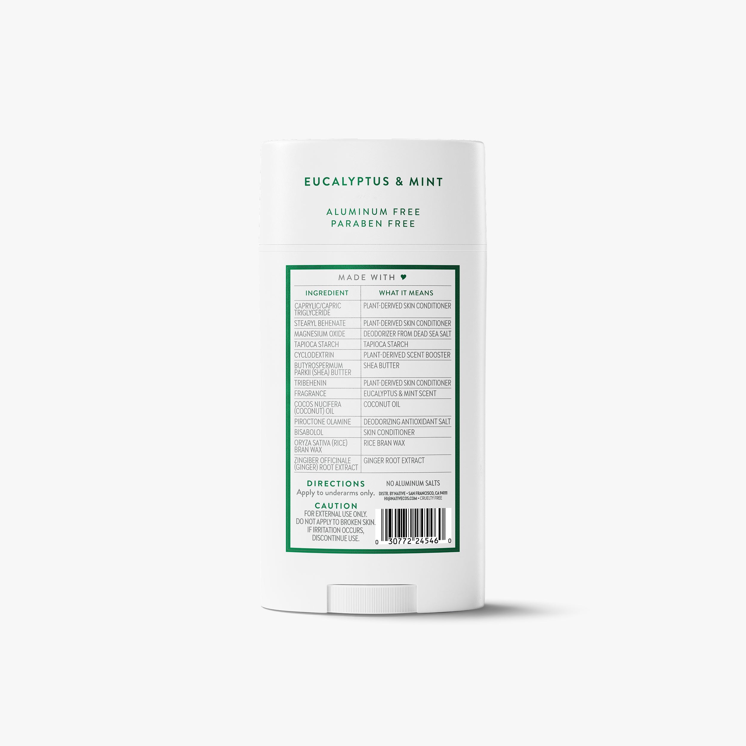 Deodorant Stick - Eucalyptus & Mint / Classic / 3.1oz - Clean Care Essential