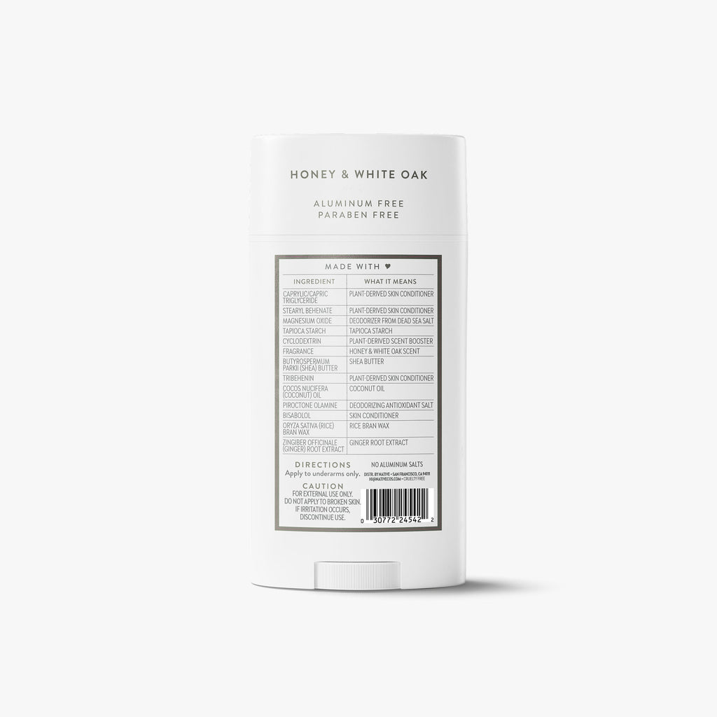 Deodorant Stick - Honey & White Oak / Classic / 3.1oz - Clean Care Essential