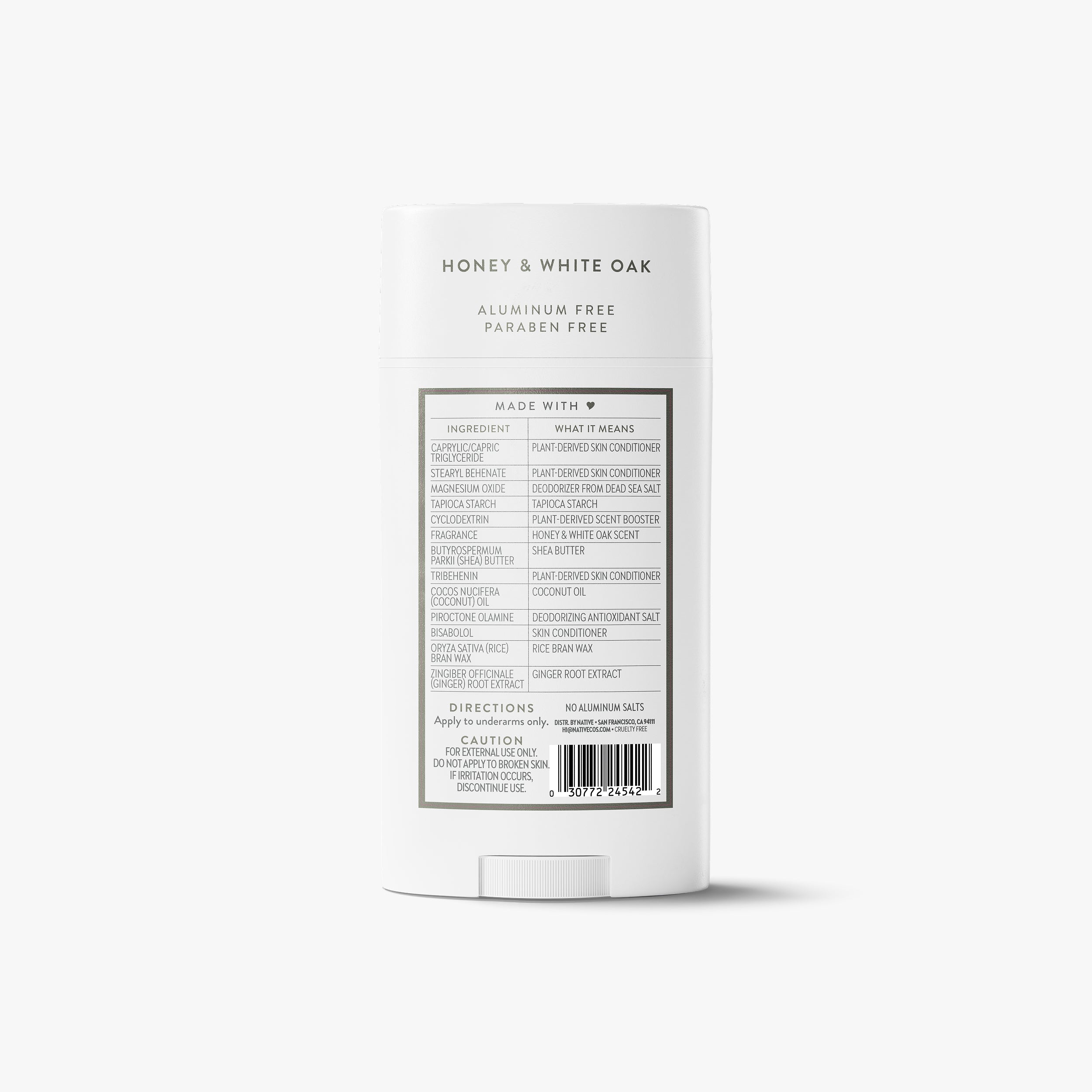 Deodorant Stick - Honey & White Oak / Classic / 3.1oz - Clean Care Essential