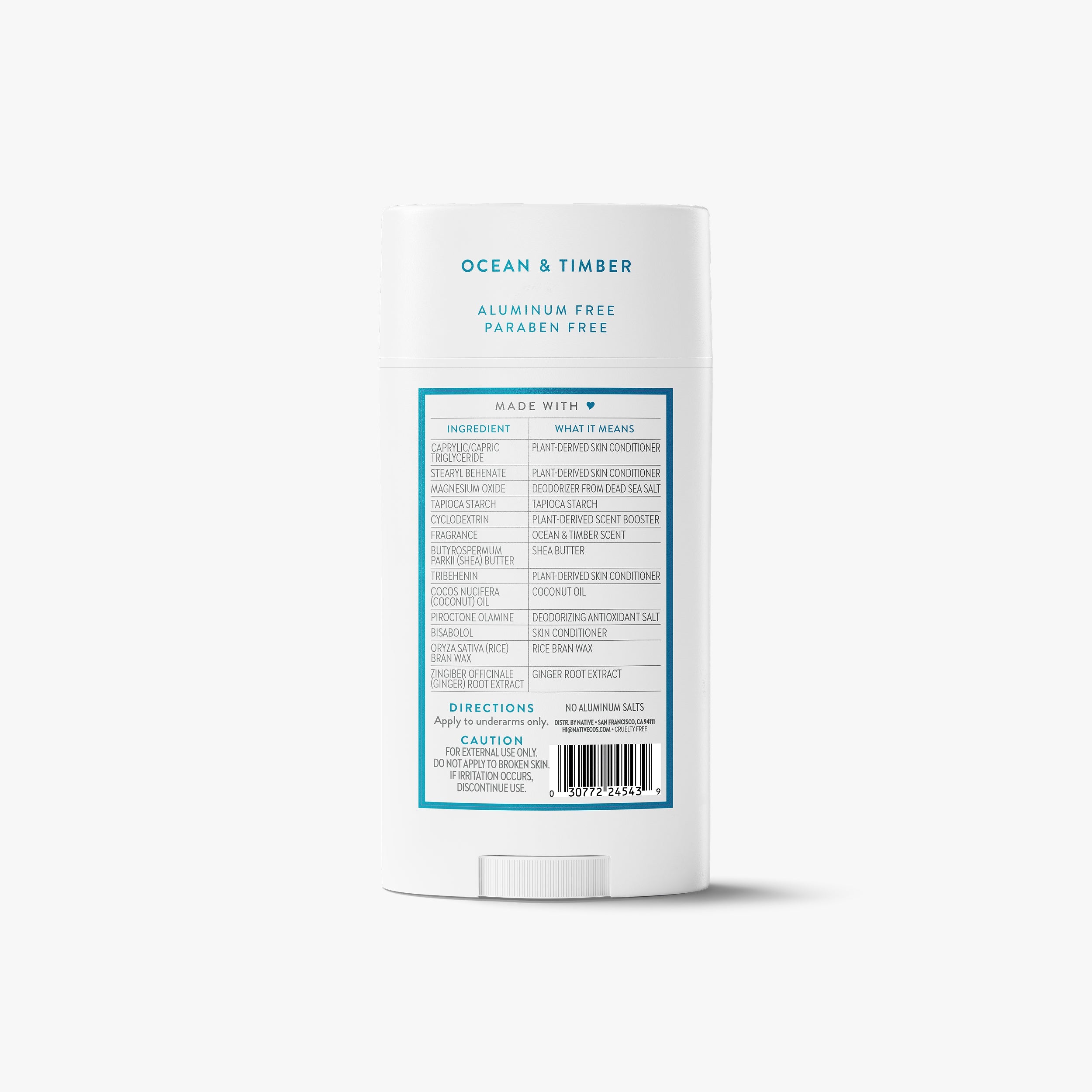Deodorant Stick - Ocean & Timber / Classic / 3.1oz - Clean Care Essential